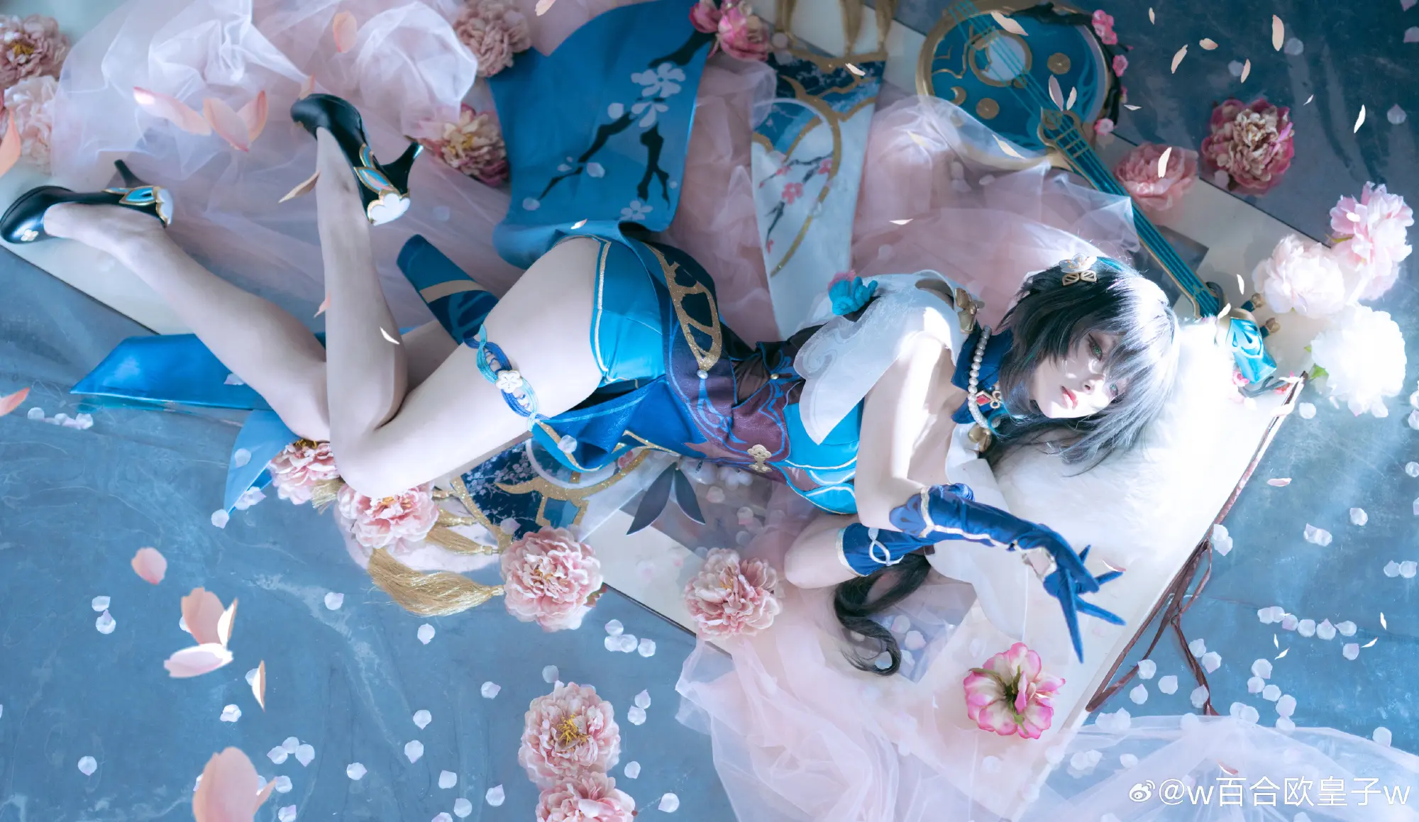 cosplay 她抹去一指琼绸碎玉，冰雪玎玲 崩坏:星穹铁道 阮梅@w百合欧皇子w COSPLAY-第3张