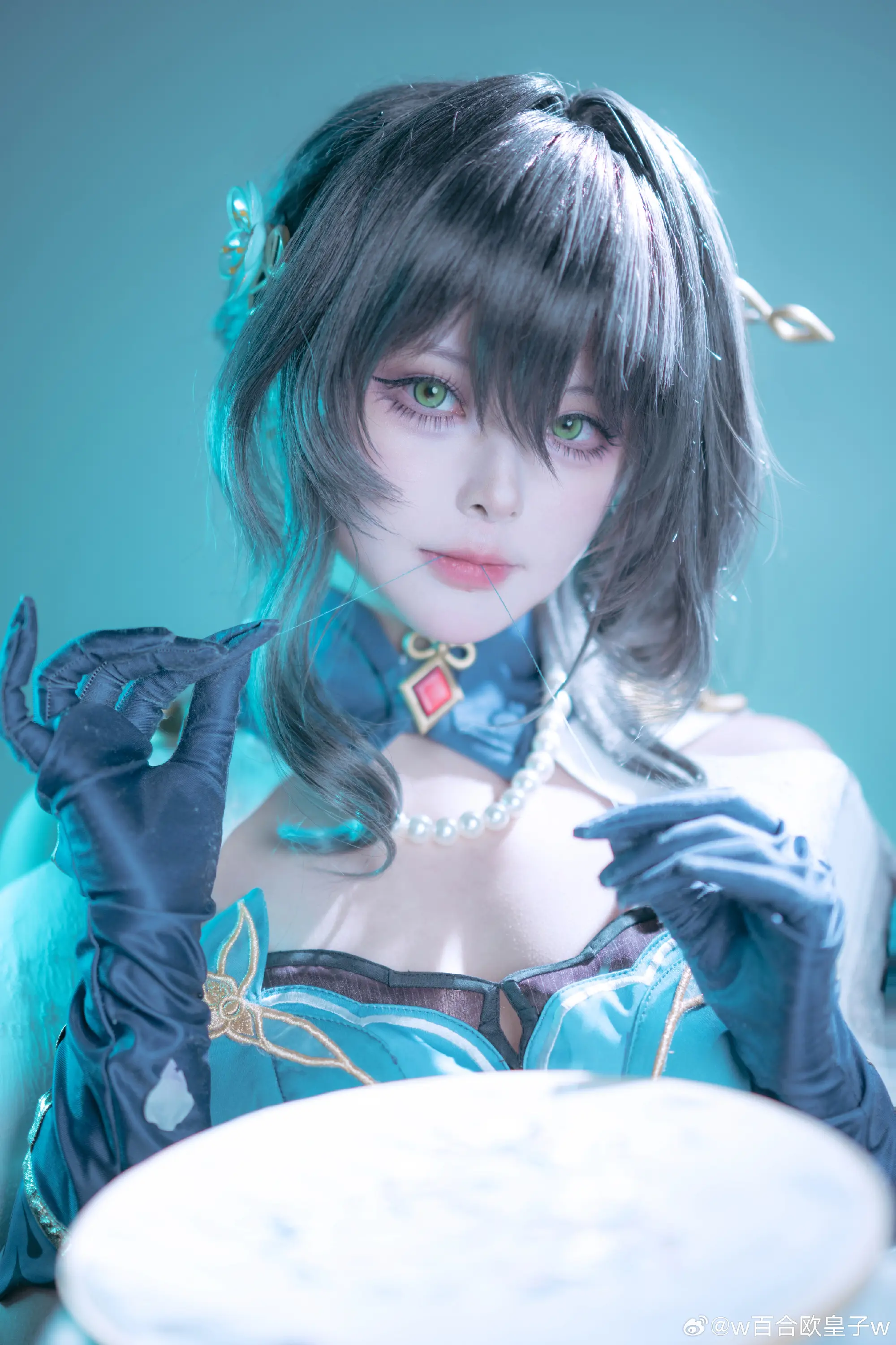 cosplay 她抹去一指琼绸碎玉，冰雪玎玲 崩坏:星穹铁道 阮梅@w百合欧皇子w COSPLAY-第5张