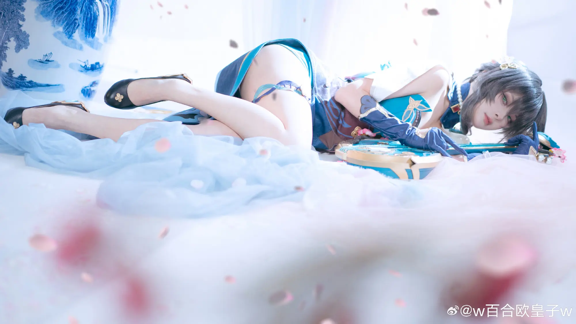 cosplay 她抹去一指琼绸碎玉，冰雪玎玲 崩坏:星穹铁道 阮梅@w百合欧皇子w COSPLAY-第9张