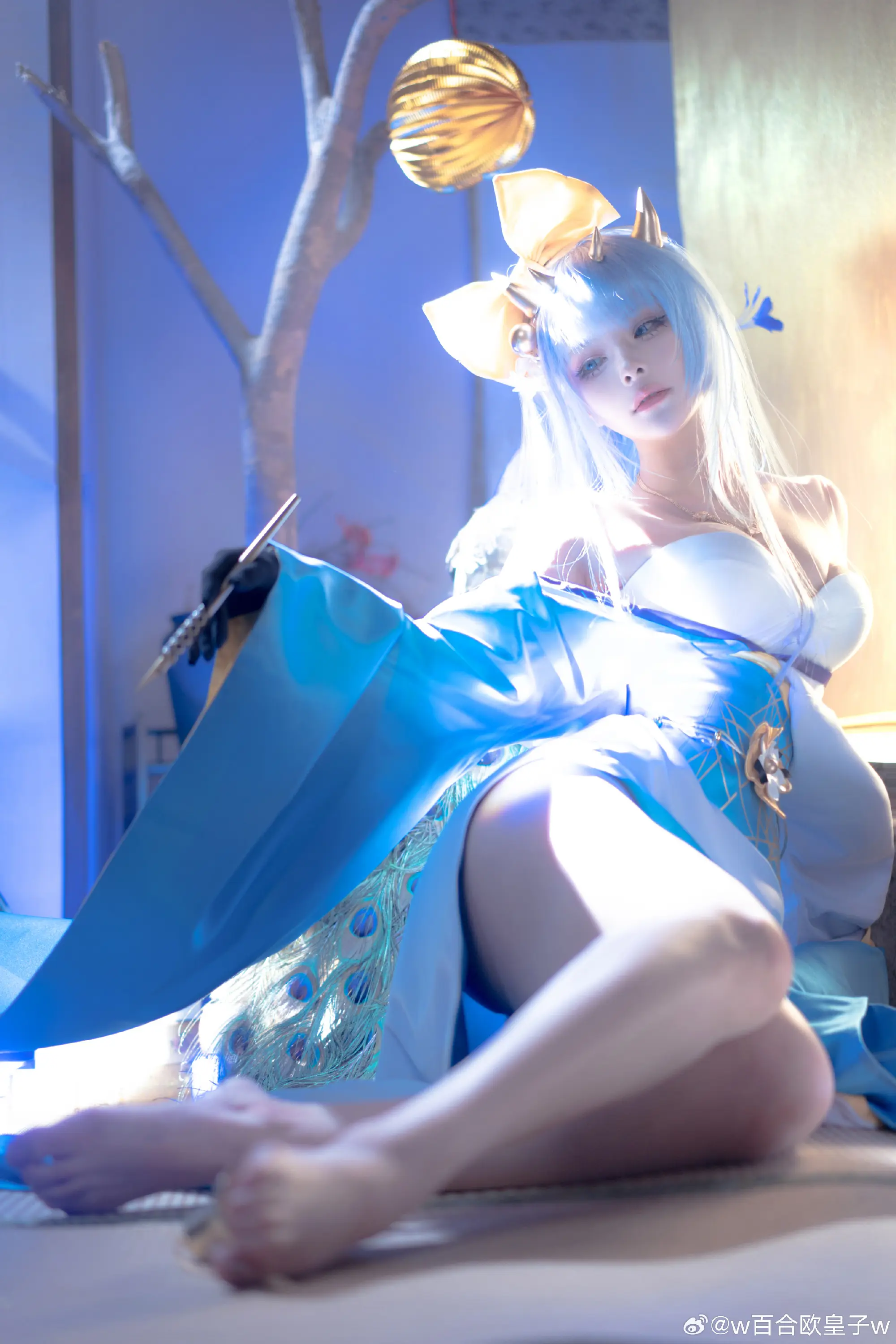 COSPLAY 碧蓝航线 香槟 初梦蓝彩@w百合欧皇子w COSPLAY-第5张