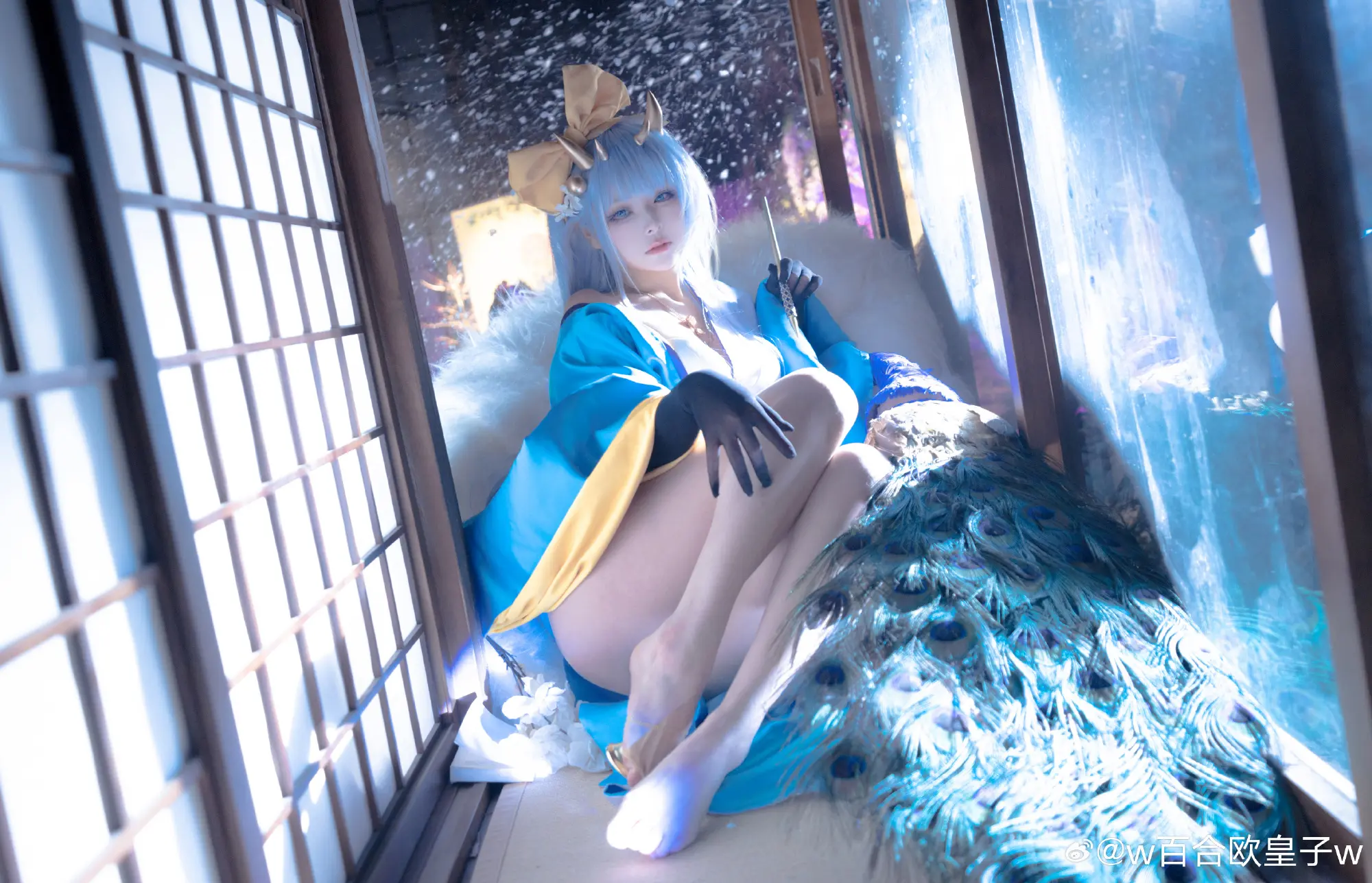 COSPLAY 碧蓝航线 香槟 初梦蓝彩@w百合欧皇子w COSPLAY-第8张