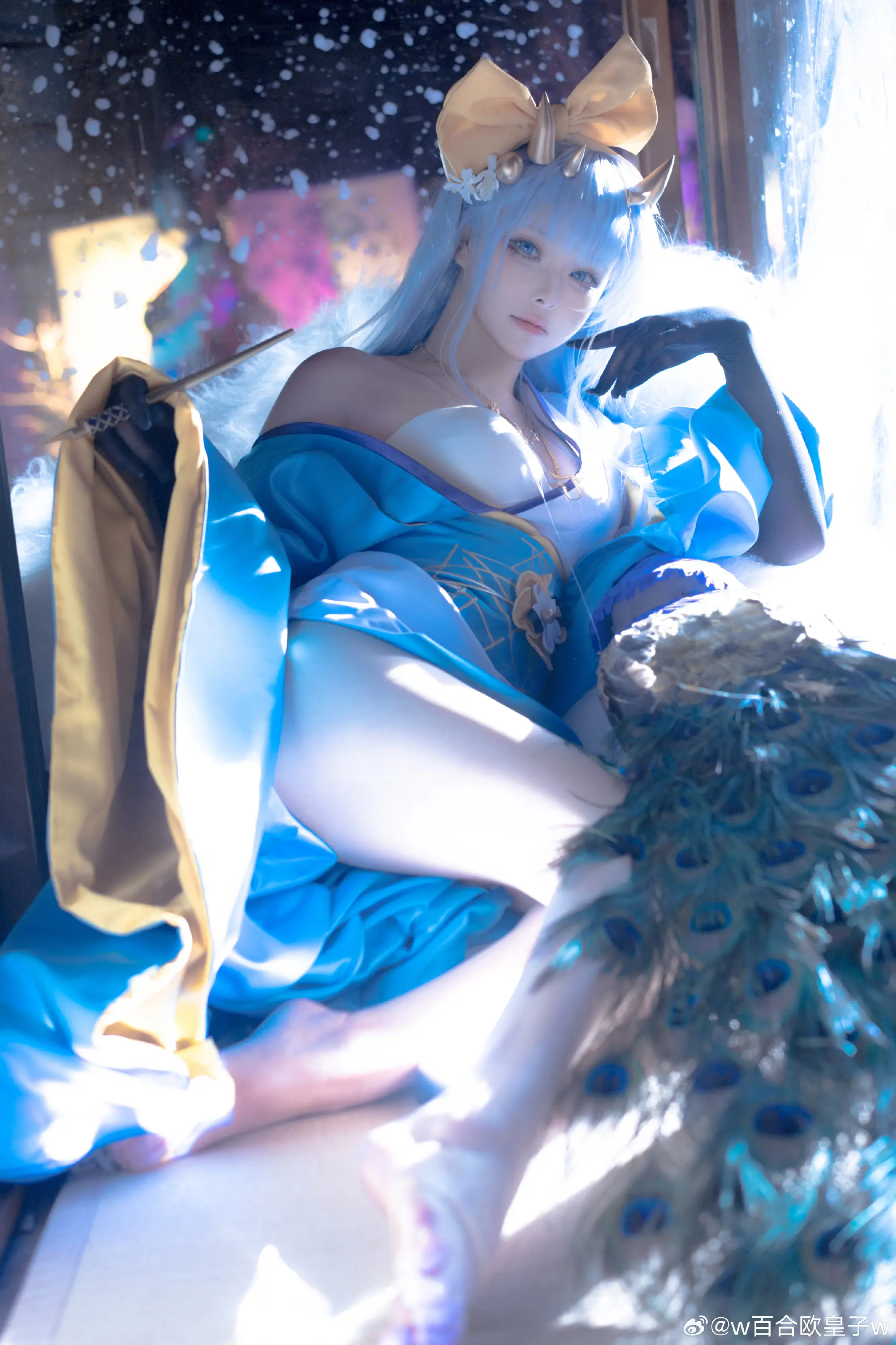 COSPLAY 碧蓝航线 香槟 初梦蓝彩@w百合欧皇子w COSPLAY-第14张