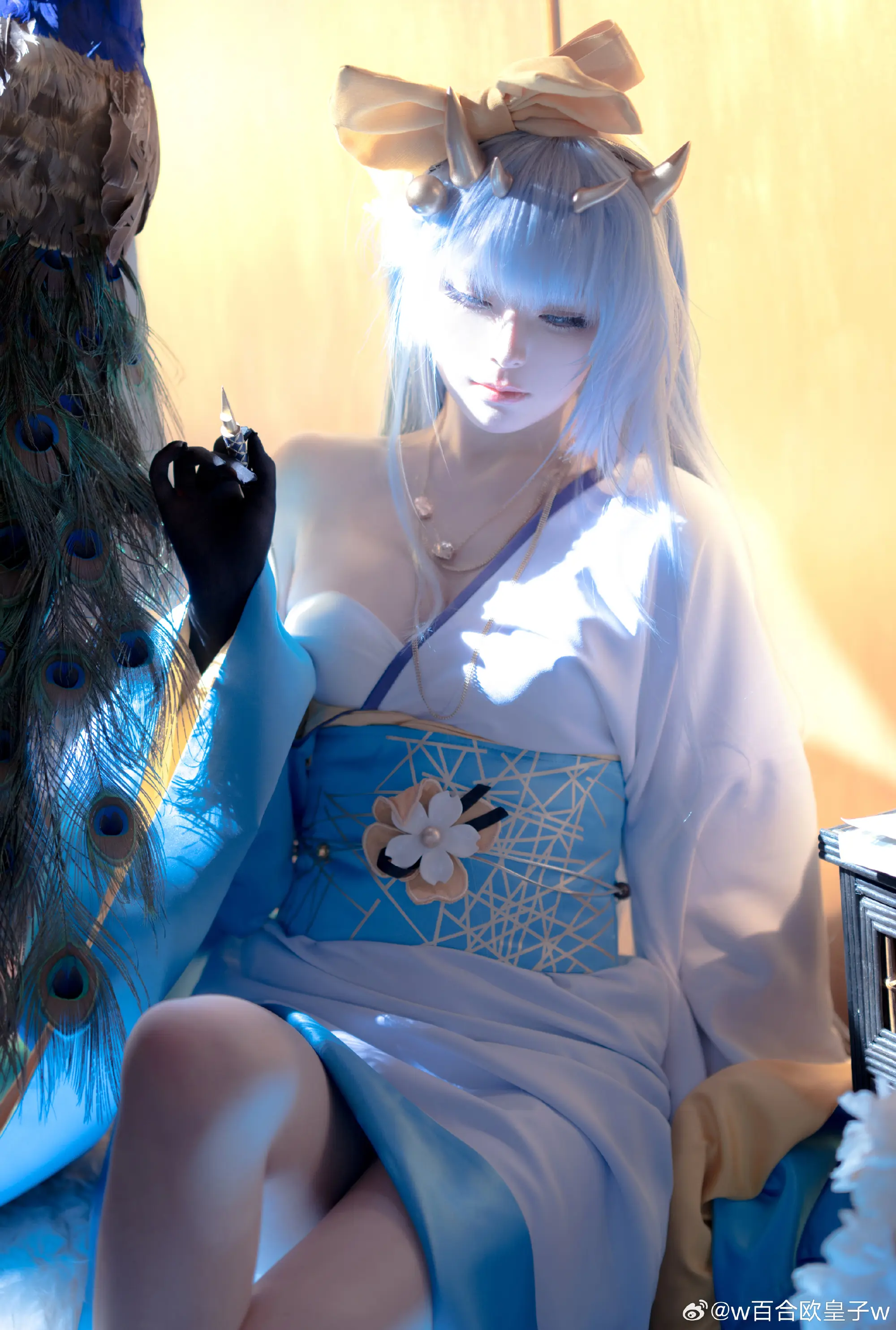 COSPLAY 碧蓝航线 香槟 初梦蓝彩@w百合欧皇子w COSPLAY-第7张