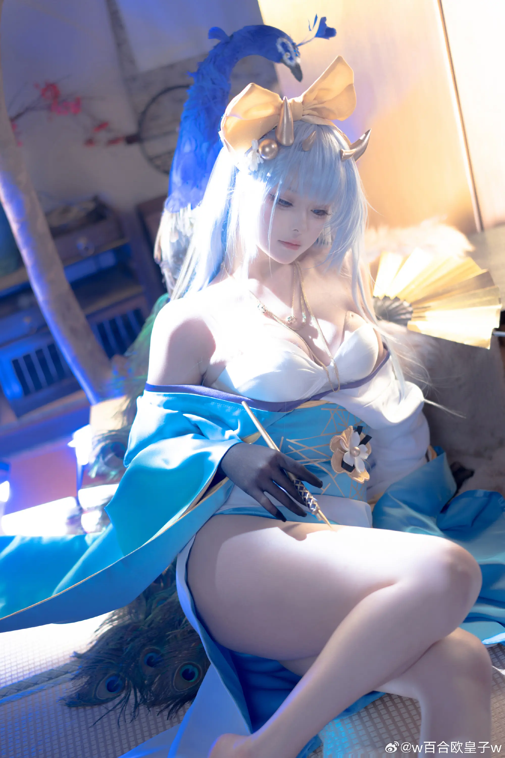 COSPLAY 碧蓝航线 香槟 初梦蓝彩@w百合欧皇子w COSPLAY-第16张