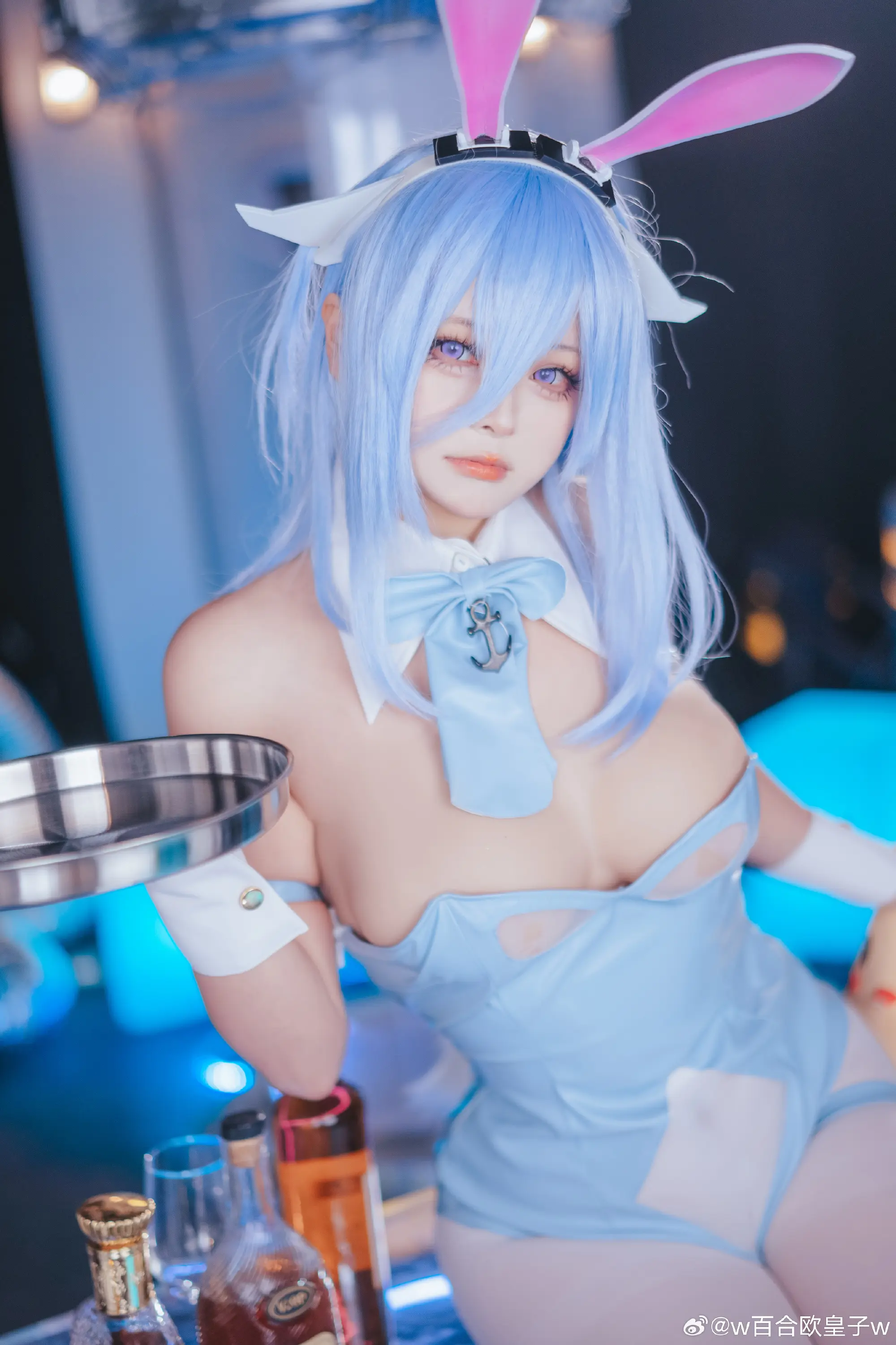 COSPLAY 这是本日的酒水单，指挥官，想喝什么呢？我的推荐？嗯……这……呃……碧蓝航线@w百合欧皇子w COSPLAY-第5张