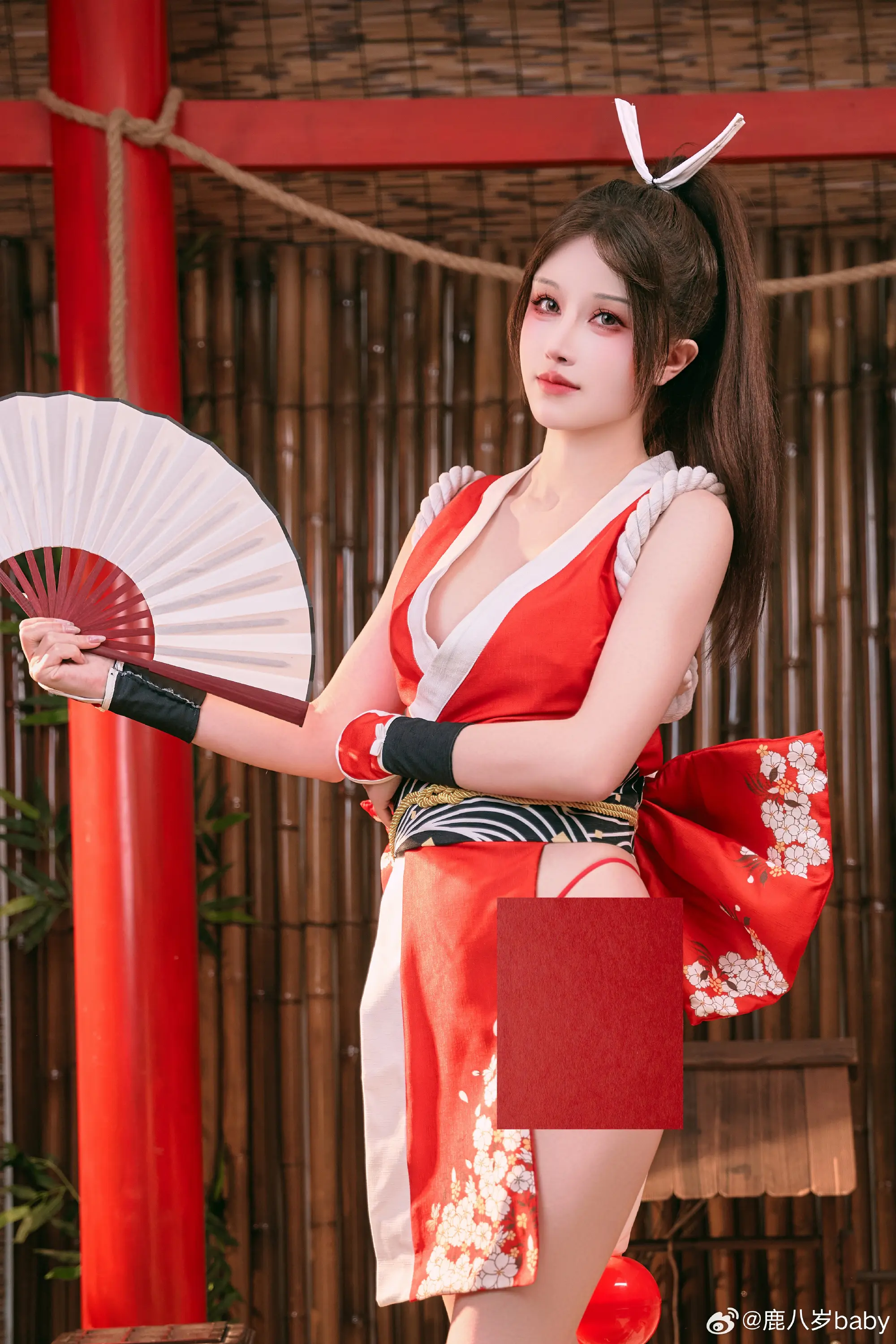 COSPLAY 拳皇•不知火舞@鹿八岁baby-公众号小姨ai