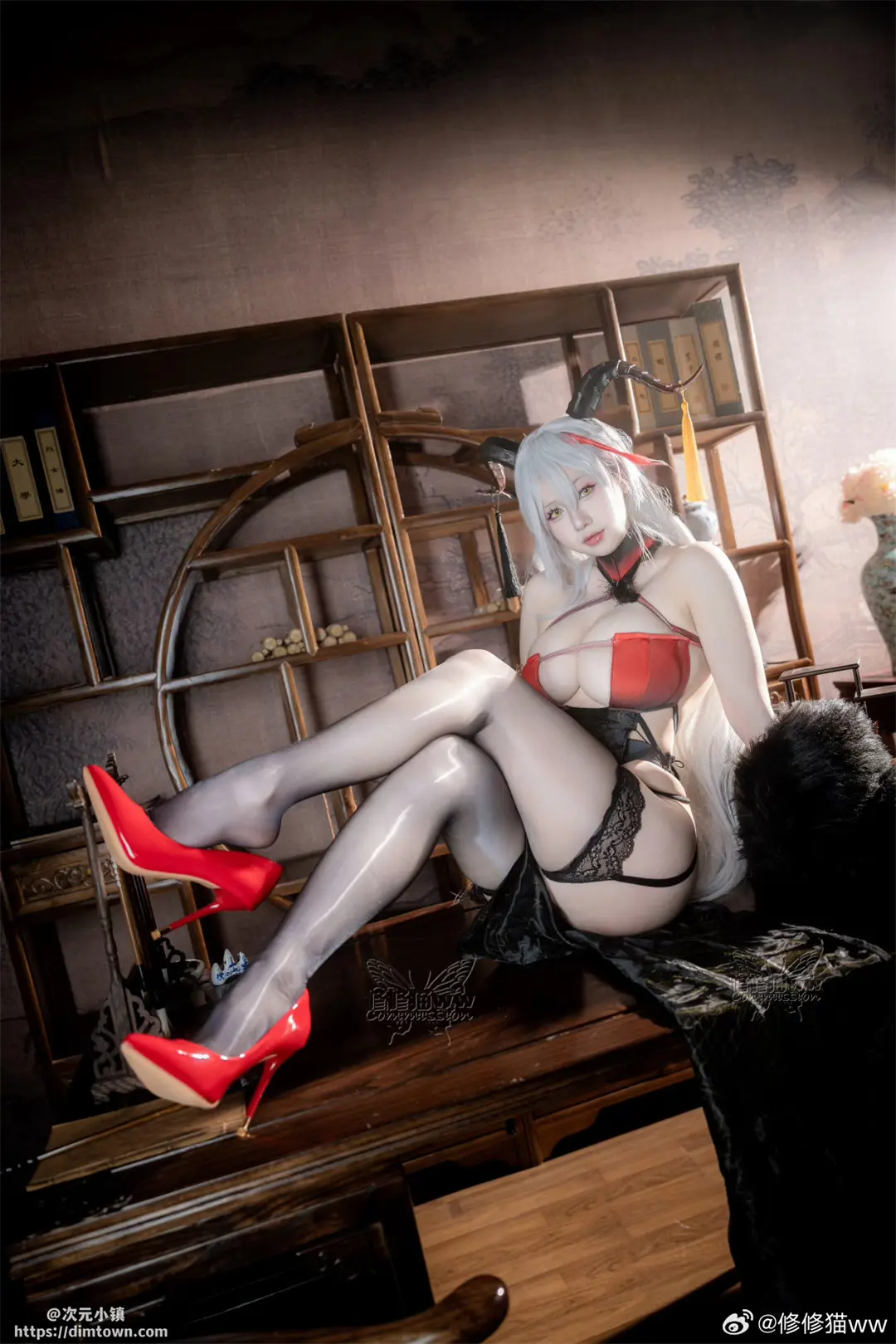 COSPLAY 碧蓝航线 埃吉尔换装【 金龙腾祥云】@修修猫ww COSPLAY-第3张