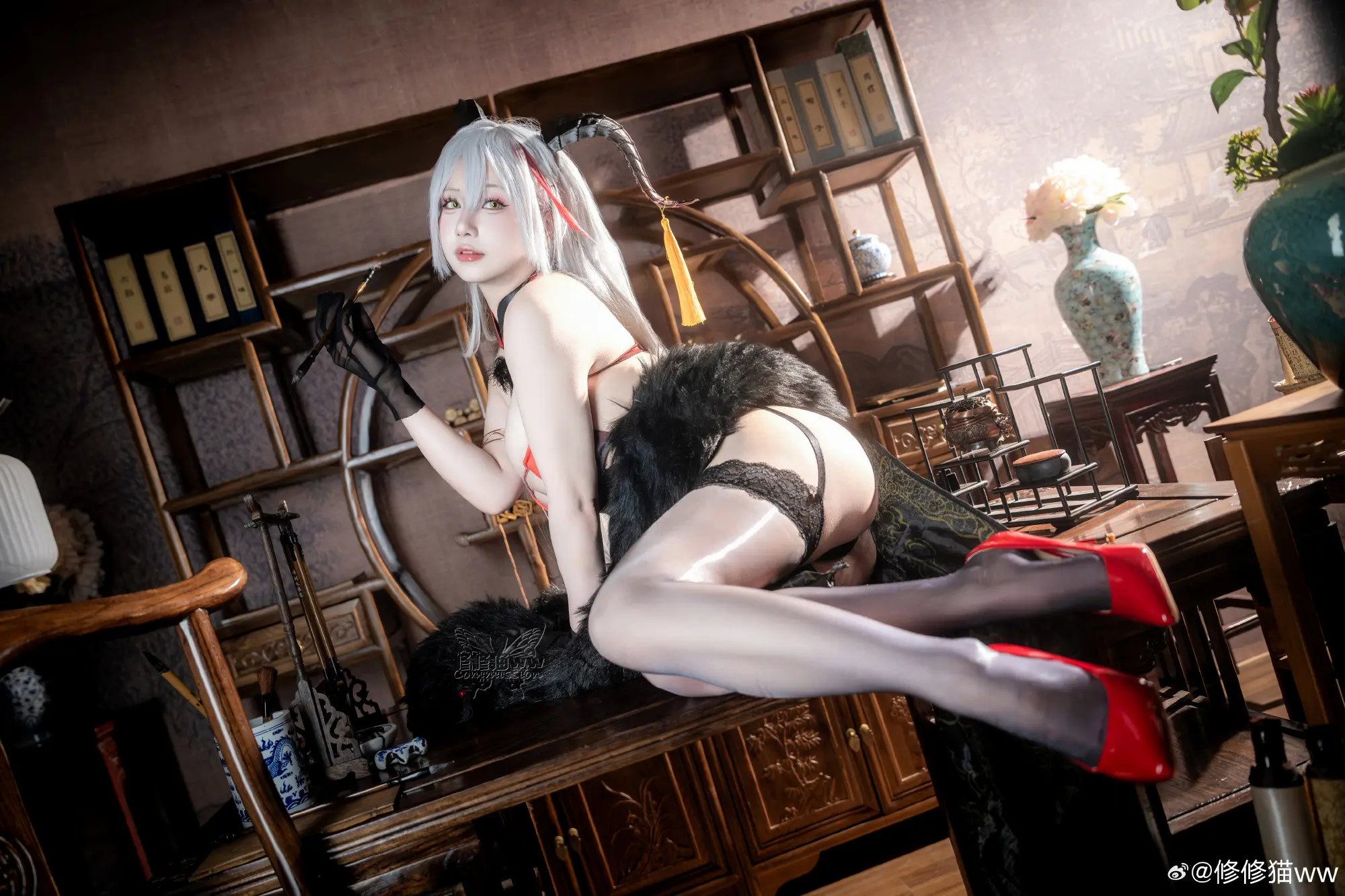 COSPLAY 碧蓝航线 埃吉尔换装【 金龙腾祥云】@修修猫ww COSPLAY-第6张