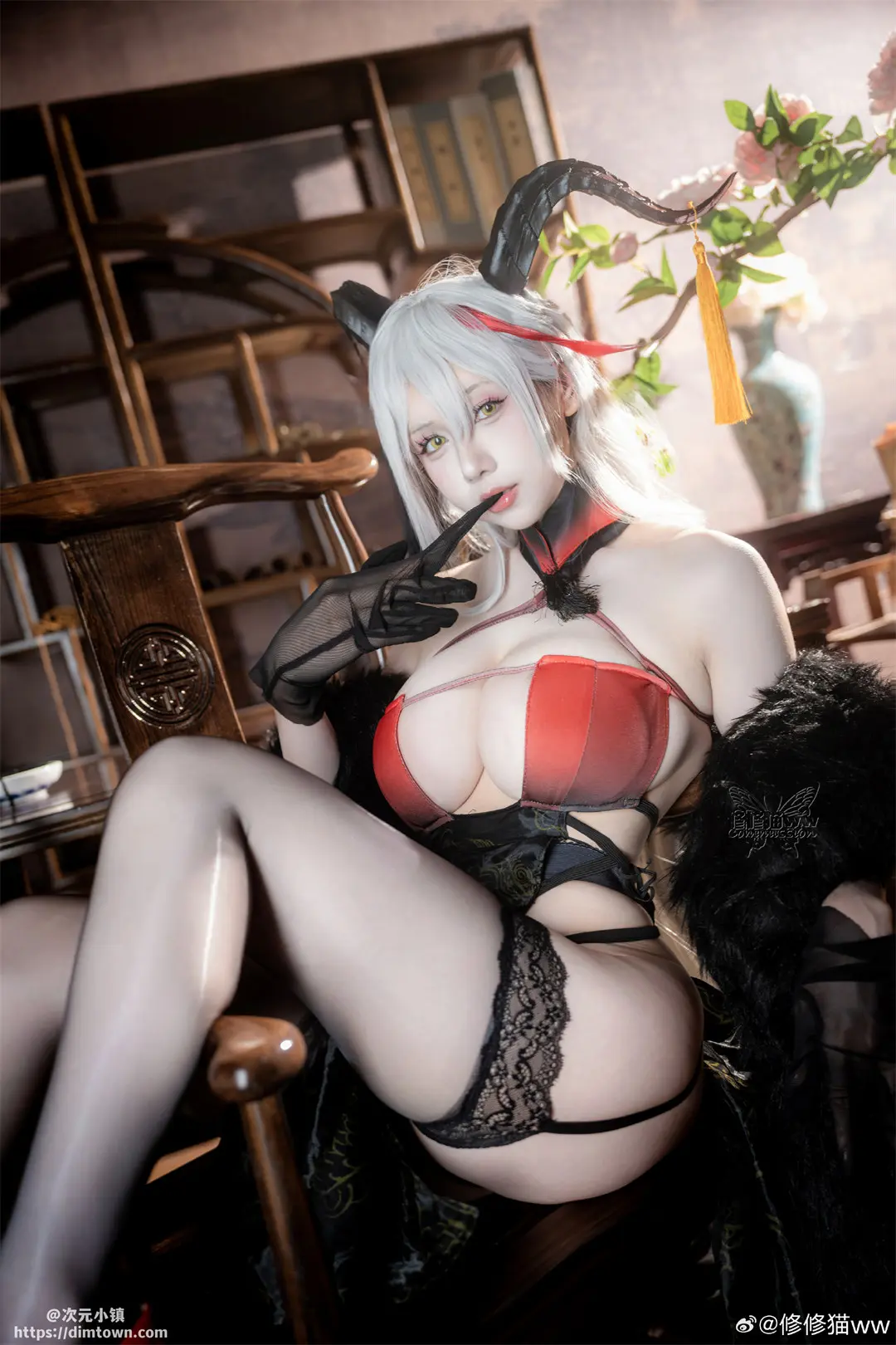 COSPLAY 碧蓝航线 埃吉尔换装【 金龙腾祥云】@修修猫ww COSPLAY-第7张