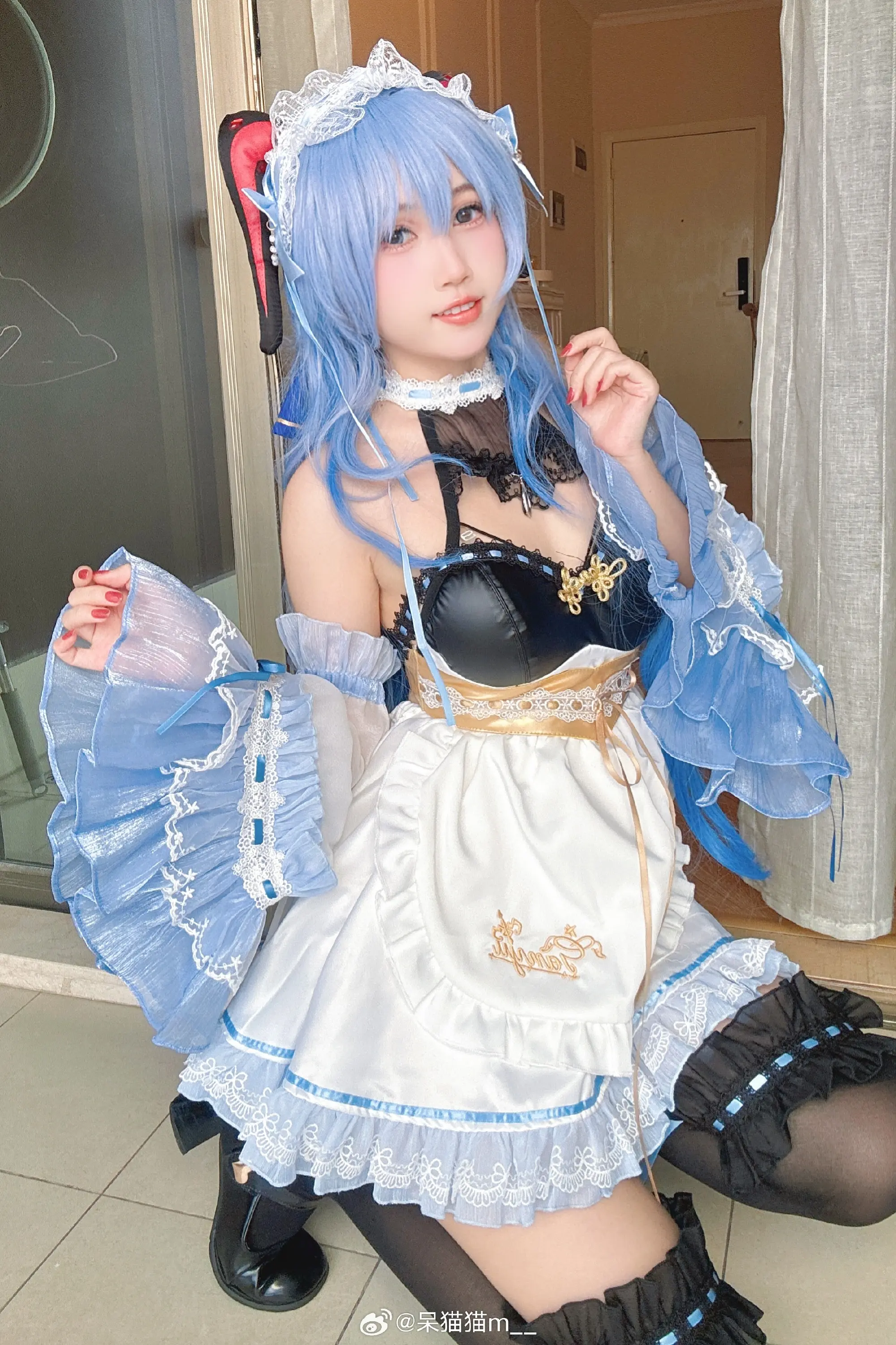 COSPLAY 原神 甘雨cos 同人女仆@呆猫猫m__ COSPLAY-第5张