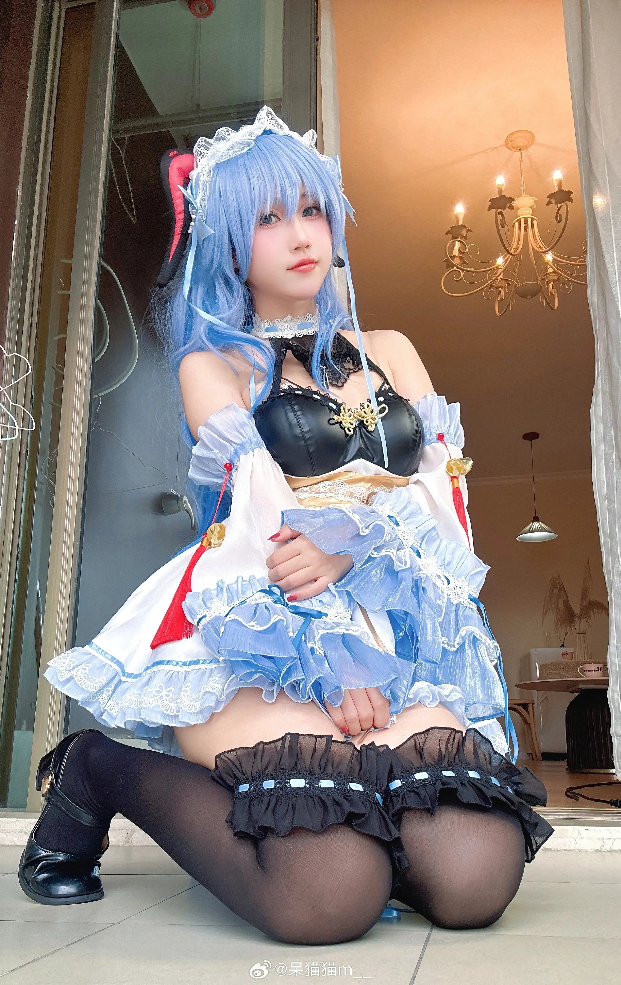 COSPLAY 原神 甘雨cos 同人女仆@呆猫猫m__ COSPLAY-第8张