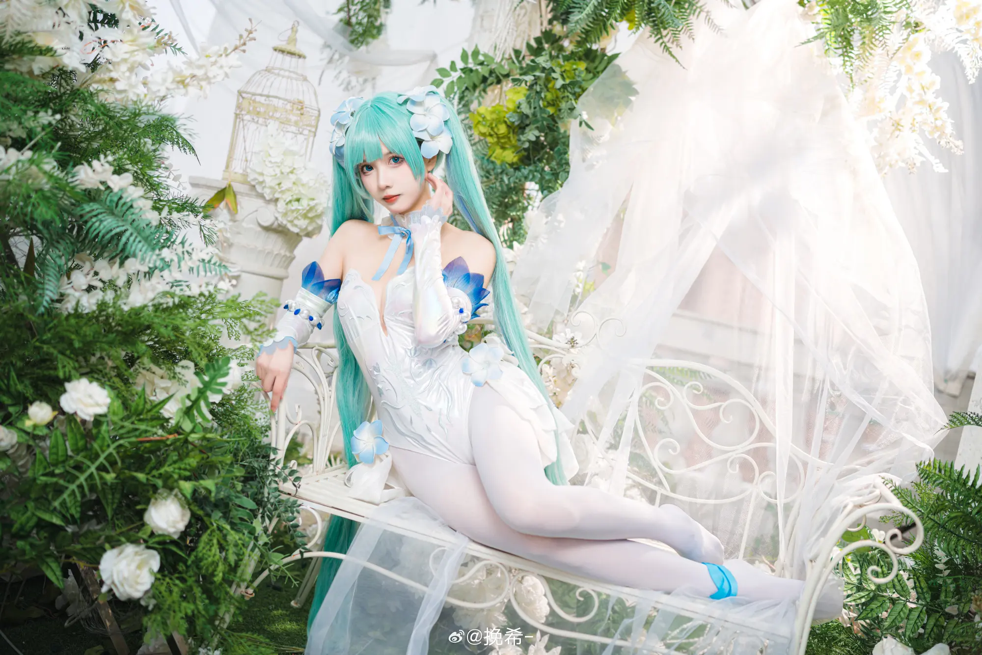 COSPLAY 🦋 miku·粉蝶花精灵 🦋 初音未来 miku@挽希- COSPLAY-第10张