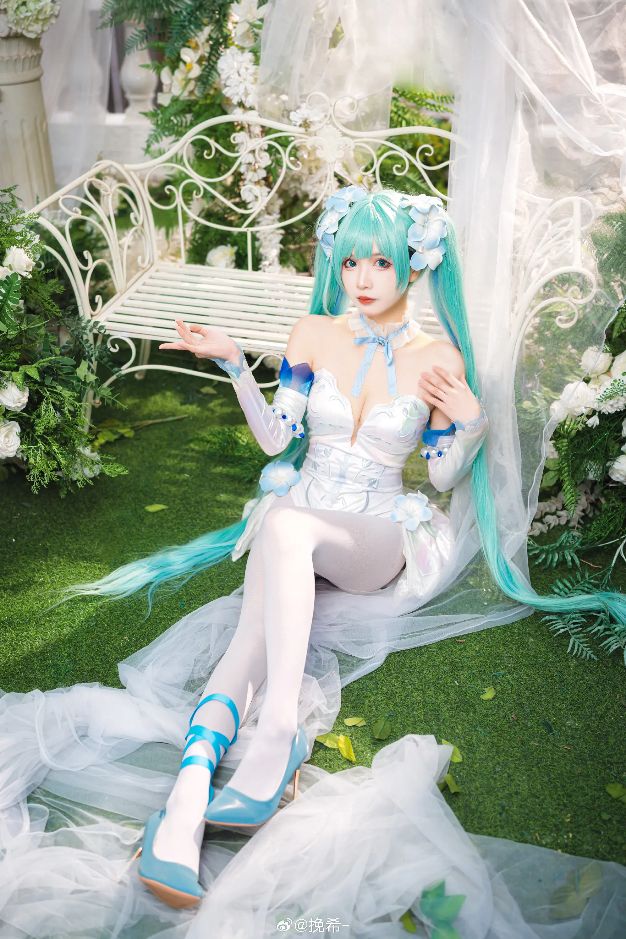 COSPLAY 🦋 miku·粉蝶花精灵 🦋 初音未来 miku@挽希- COSPLAY-第9张