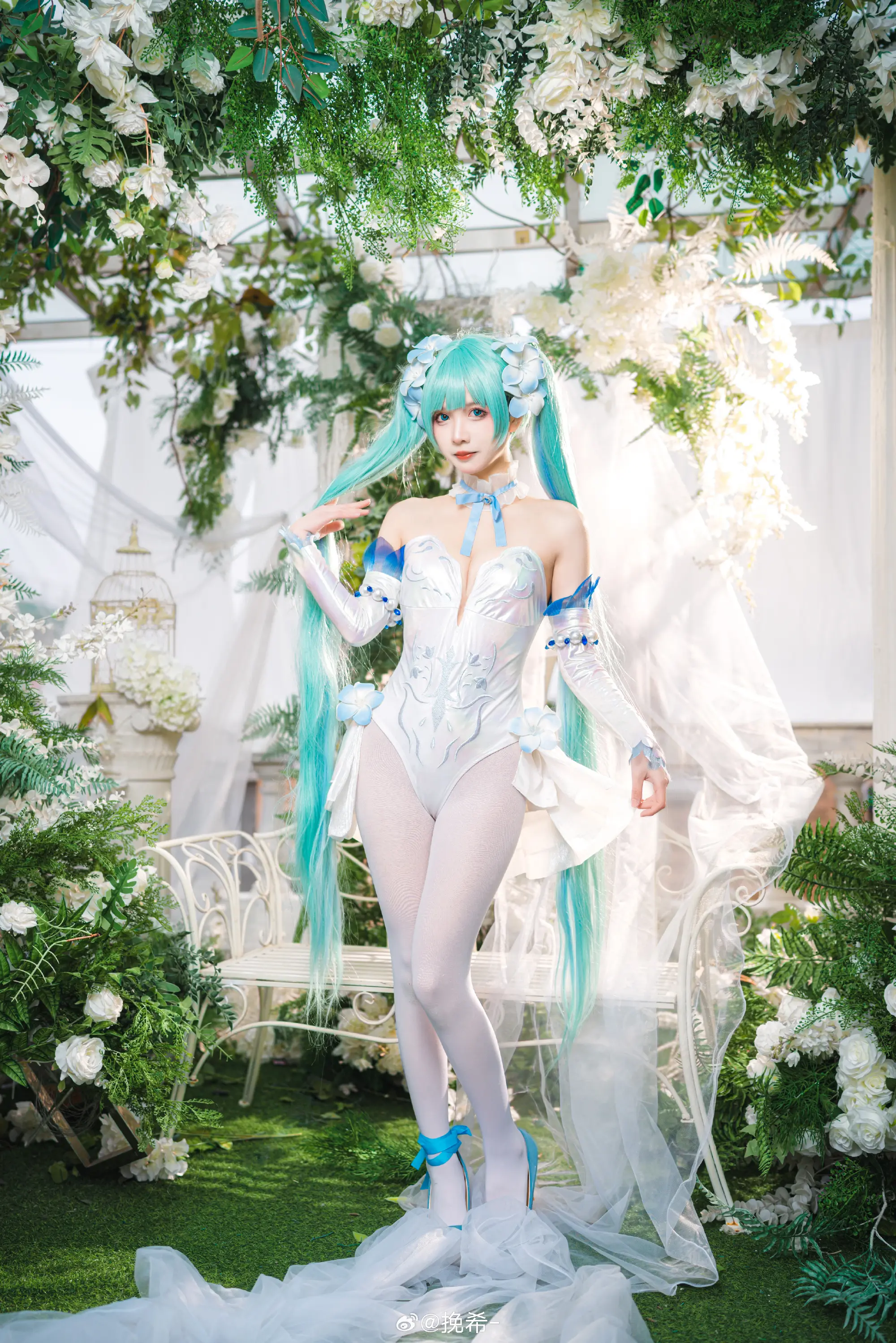 COSPLAY 🦋 miku·粉蝶花精灵 🦋 初音未来 miku@挽希- COSPLAY-第12张