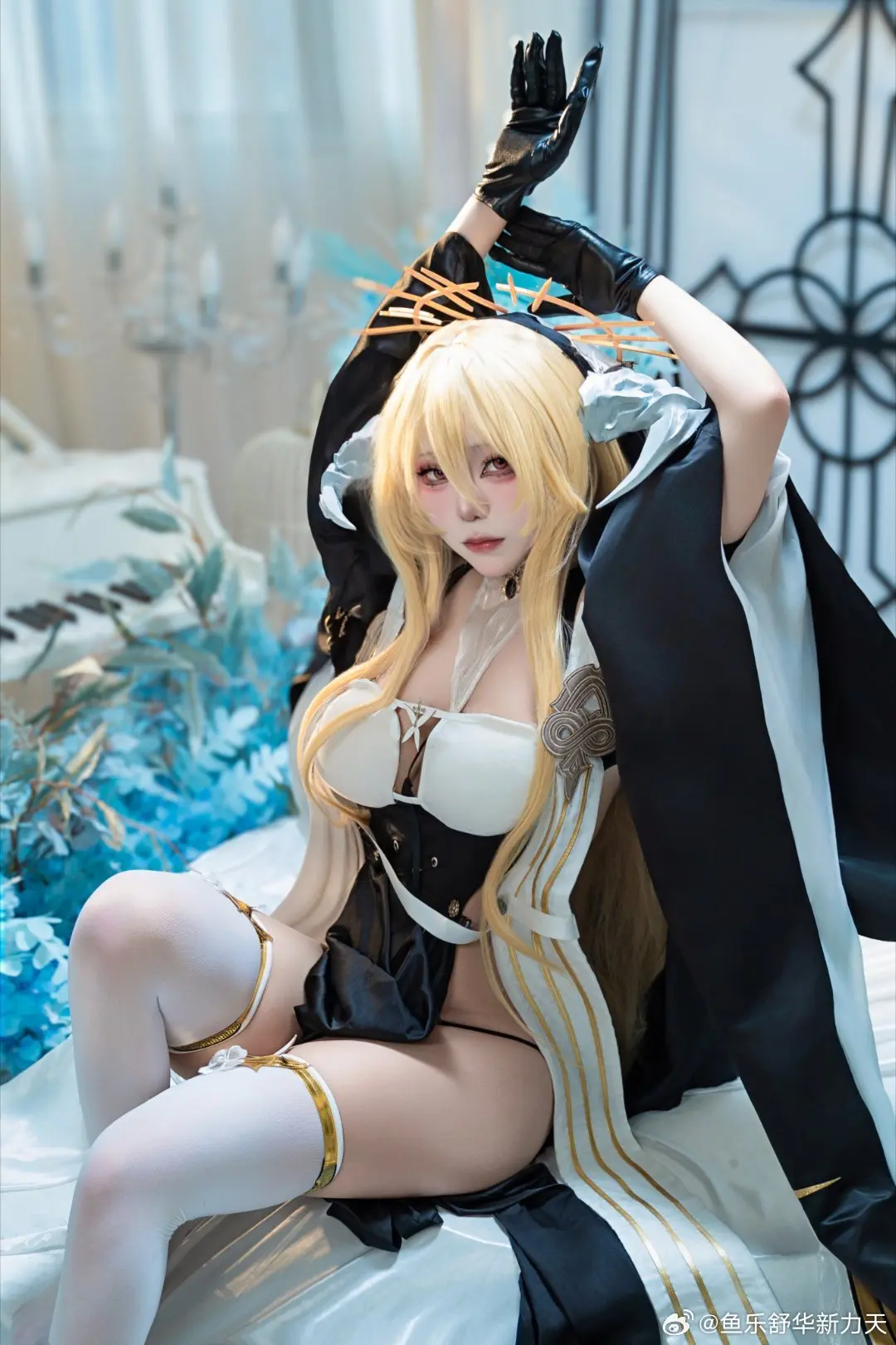 cosplay 又眉头紧皱了呢…这样吧。躺下来。 碧蓝航线 怨仇cos@蓝藻细胞 COSPLAY-第9张