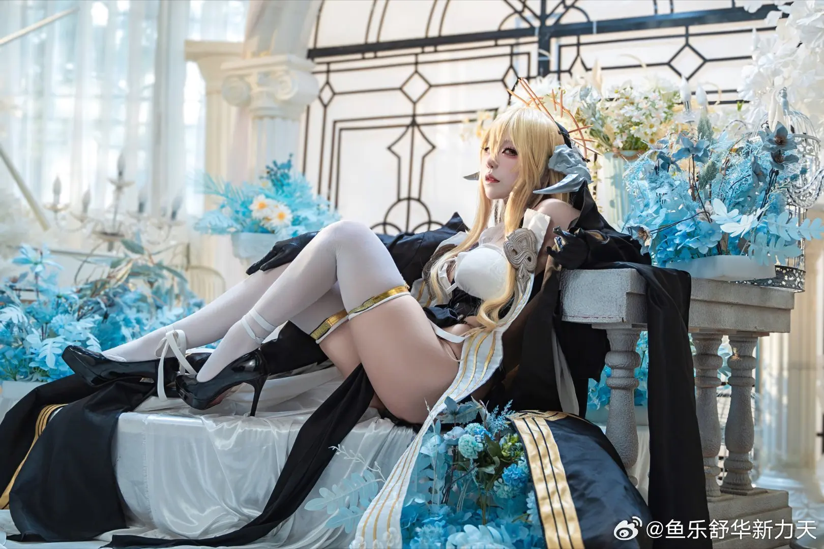 cosplay 又眉头紧皱了呢…这样吧。躺下来。 碧蓝航线 怨仇cos@蓝藻细胞 COSPLAY-第8张