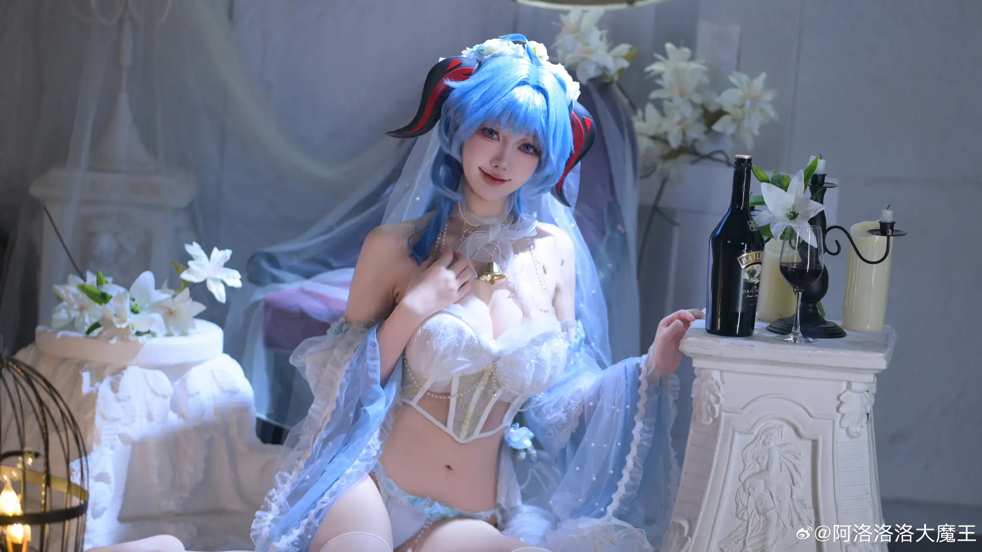 COSPLAY 原神 💜甘雨同人花嫁💜@阿洛洛洛大魔王 COSPLAY-第2张