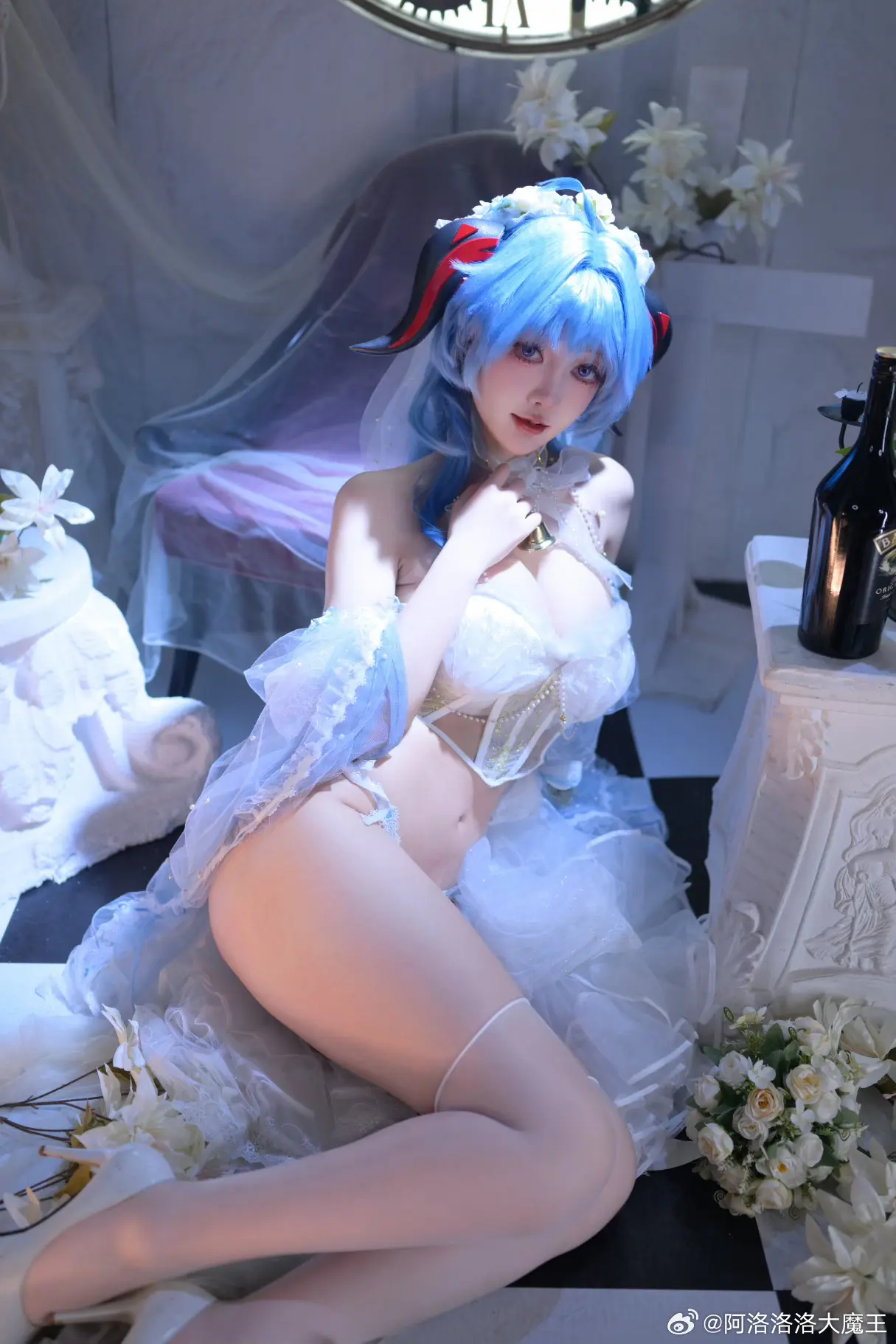 COSPLAY 原神 💜甘雨同人花嫁💜@阿洛洛洛大魔王-公众号小姨ai