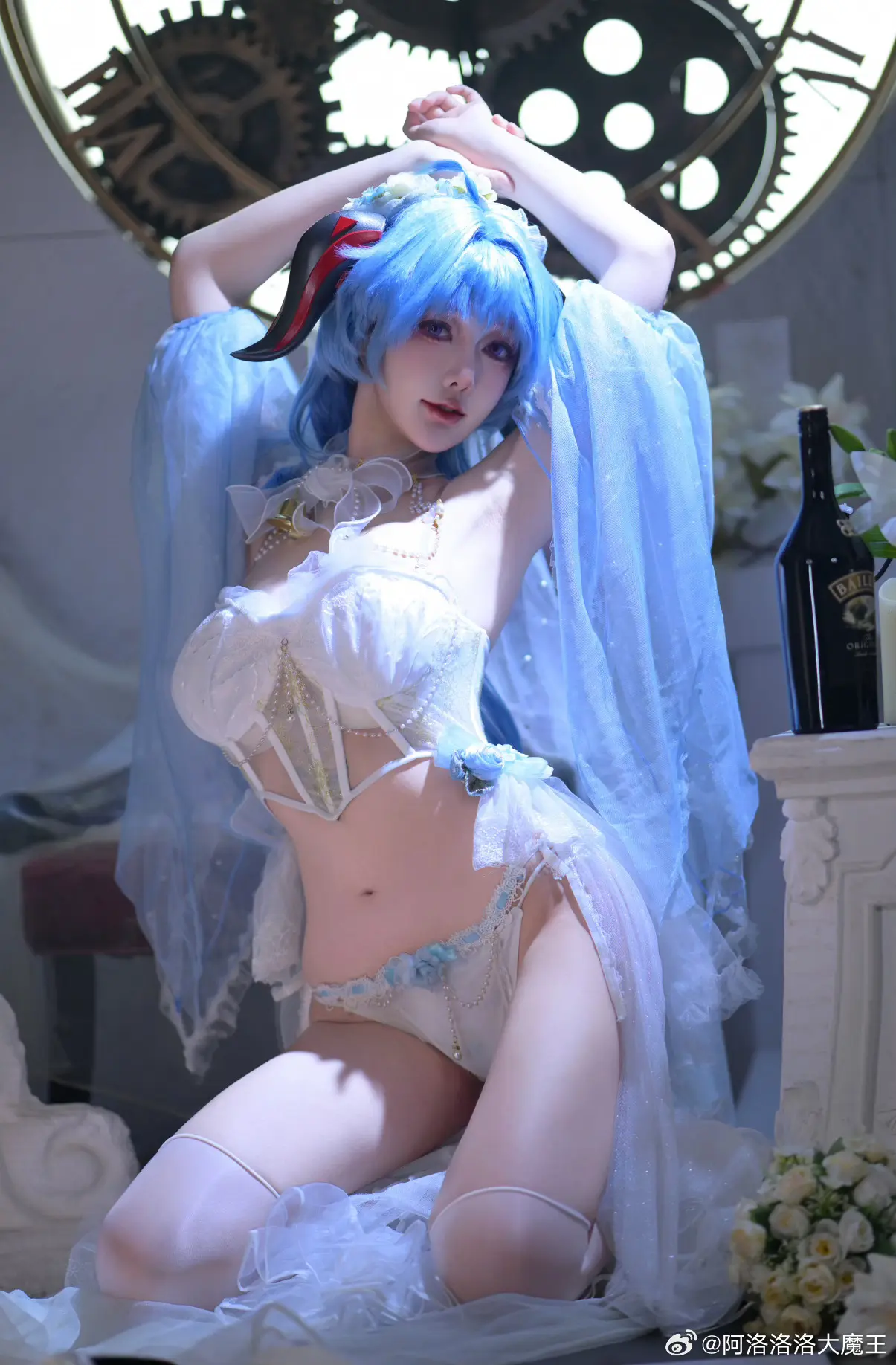COSPLAY 原神 💜甘雨同人花嫁💜@阿洛洛洛大魔王 COSPLAY-第4张