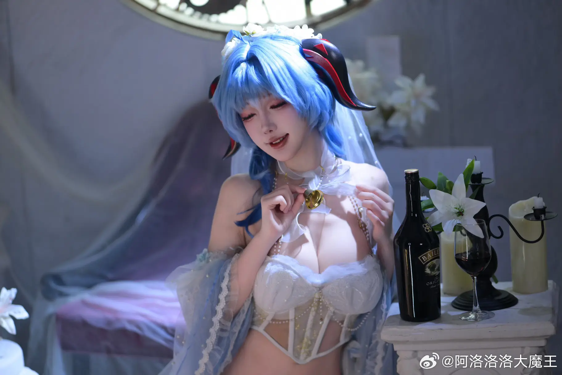 COSPLAY 原神 💜甘雨同人花嫁💜@阿洛洛洛大魔王 COSPLAY-第5张