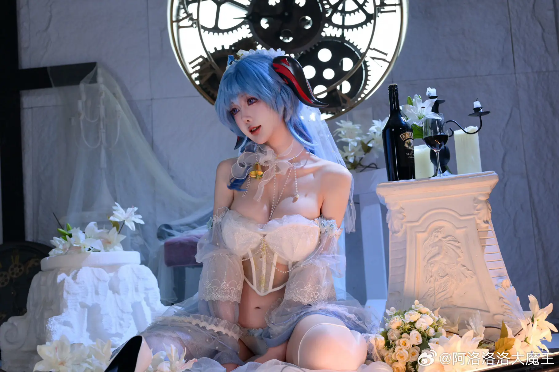 COSPLAY 原神 💜甘雨同人花嫁💜@阿洛洛洛大魔王 COSPLAY-第7张