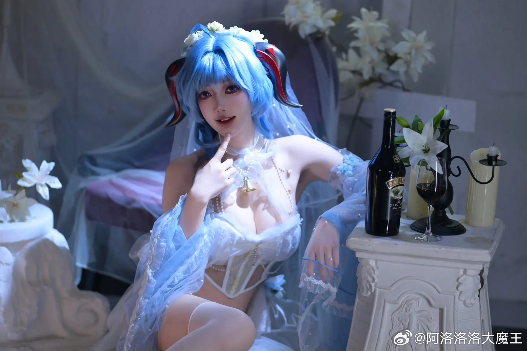 COSPLAY 原神 💜甘雨同人花嫁💜@阿洛洛洛大魔王 COSPLAY-第9张