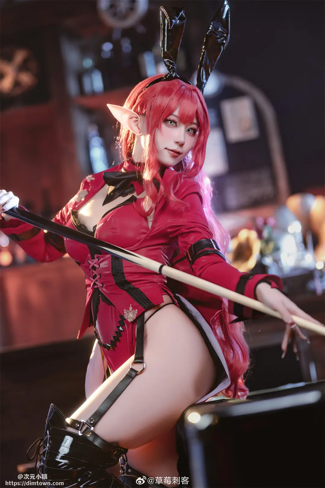 COSPLAY fgo 妖精骑士崔斯坦 兔女郎ver.@草莓刺客 COSPLAY-第7张