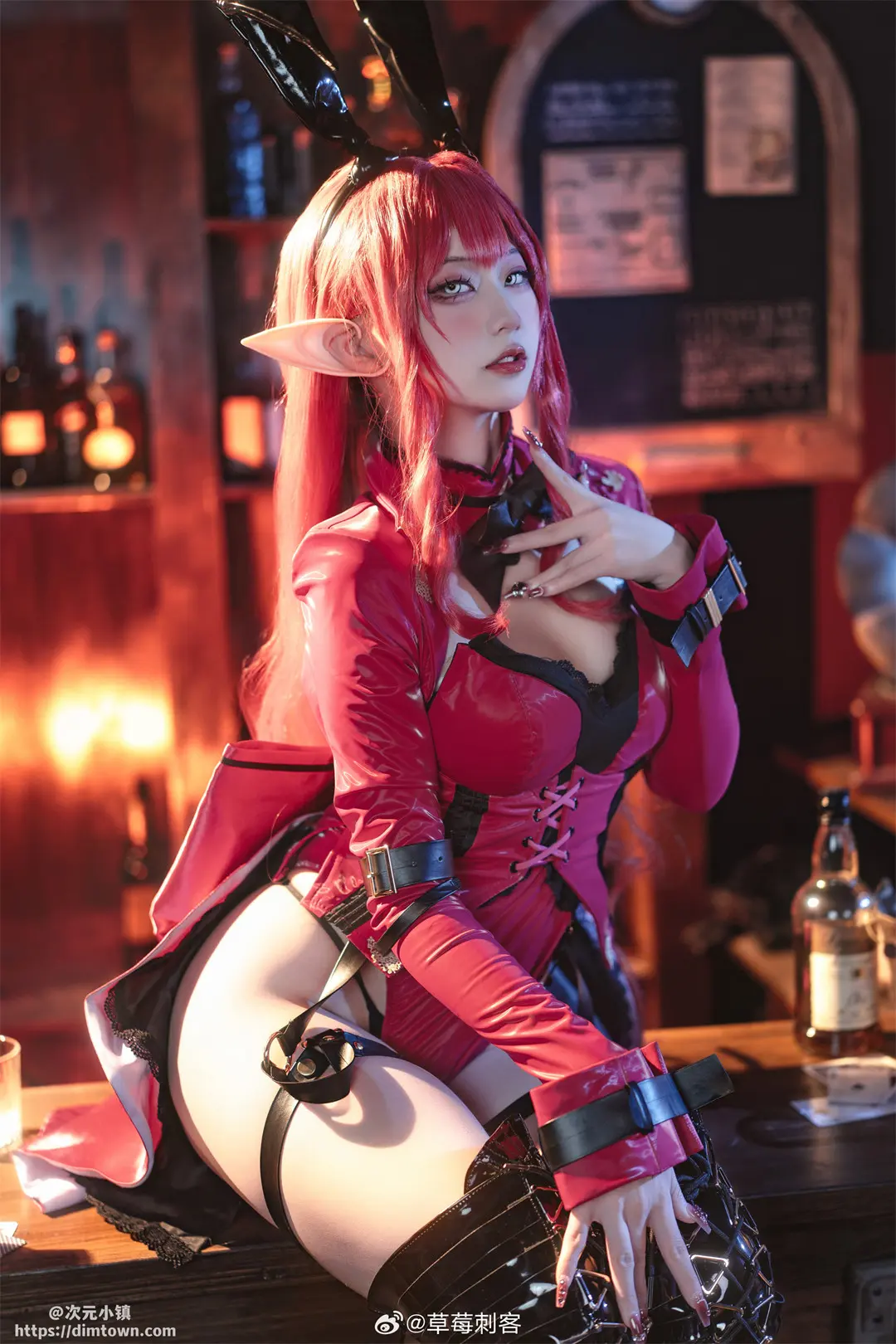 COSPLAY fgo 妖精骑士崔斯坦 兔女郎ver.@草莓刺客-公众号小姨ai