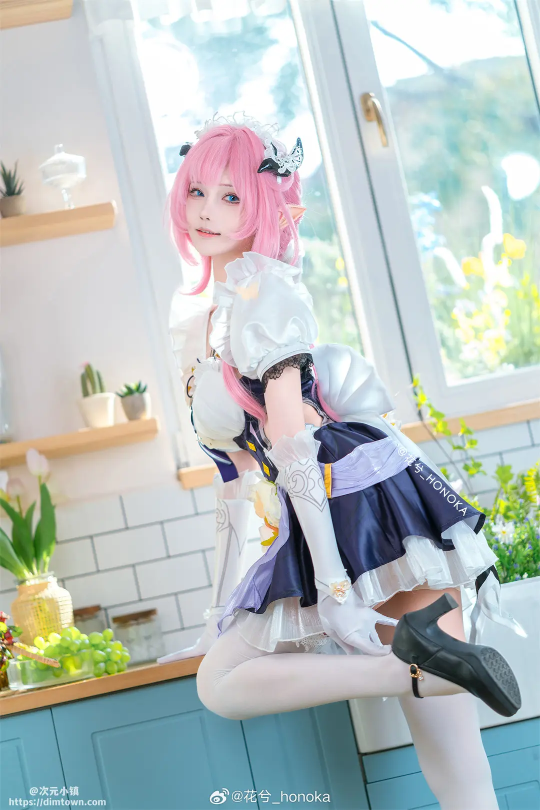 COSPLAY 🎀粉色甜心小姐🎀 崩坏3 爱莉希雅@花兮_honoka COSPLAY-第2张