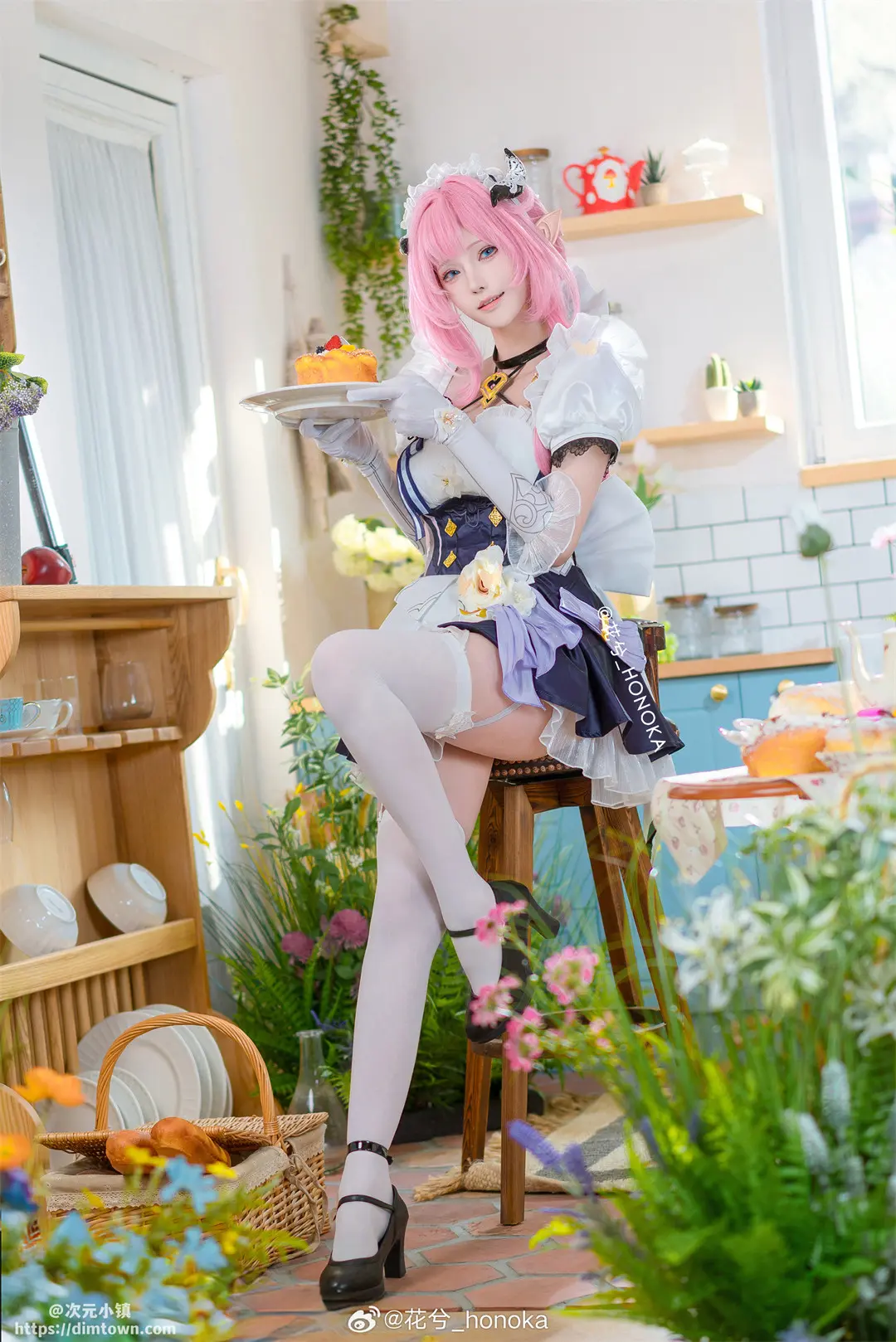 COSPLAY 🎀粉色甜心小姐🎀 崩坏3 爱莉希雅@花兮_honoka COSPLAY-第7张