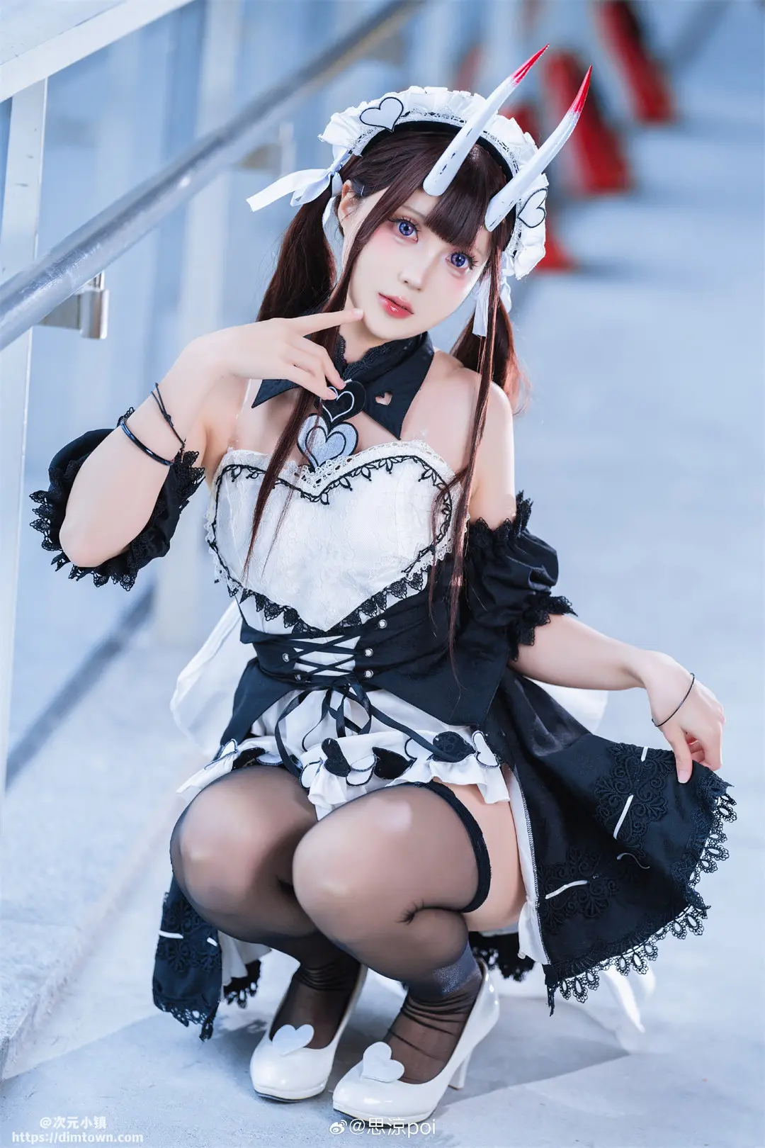COSPLAY 碧蓝航线cos 能代女仆@思涼poi COSPLAY-第2张