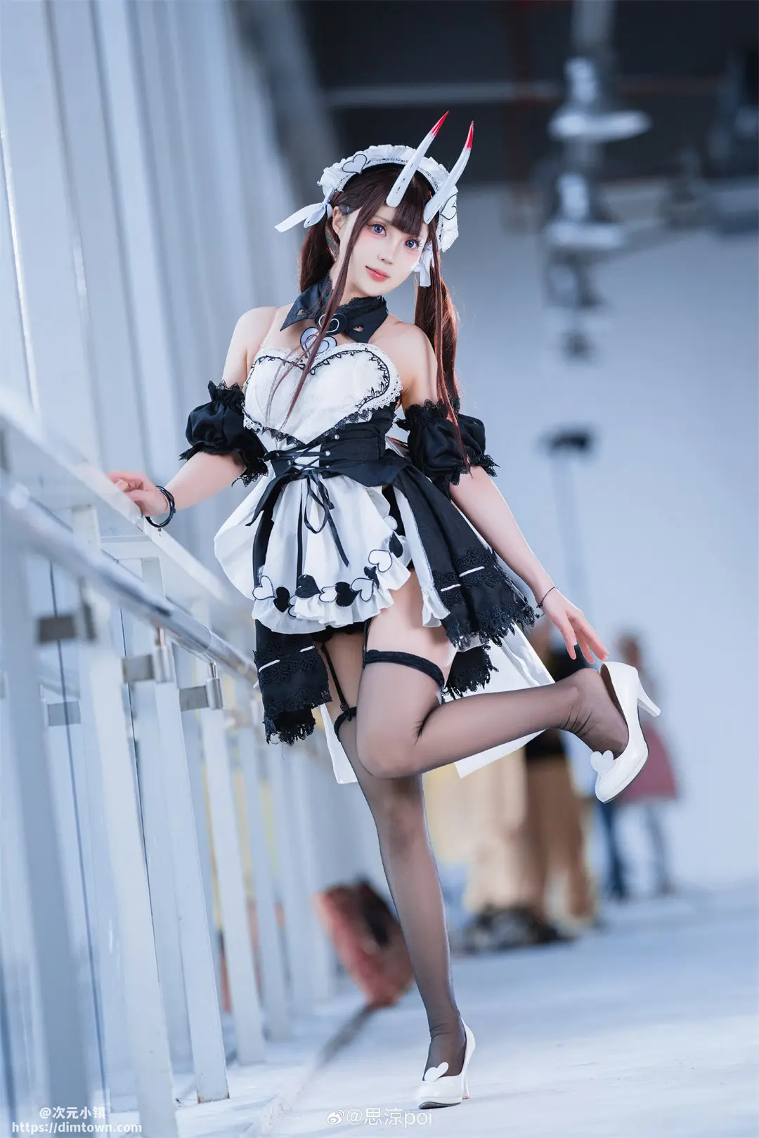 COSPLAY 碧蓝航线cos 能代女仆@思涼poi COSPLAY-第3张