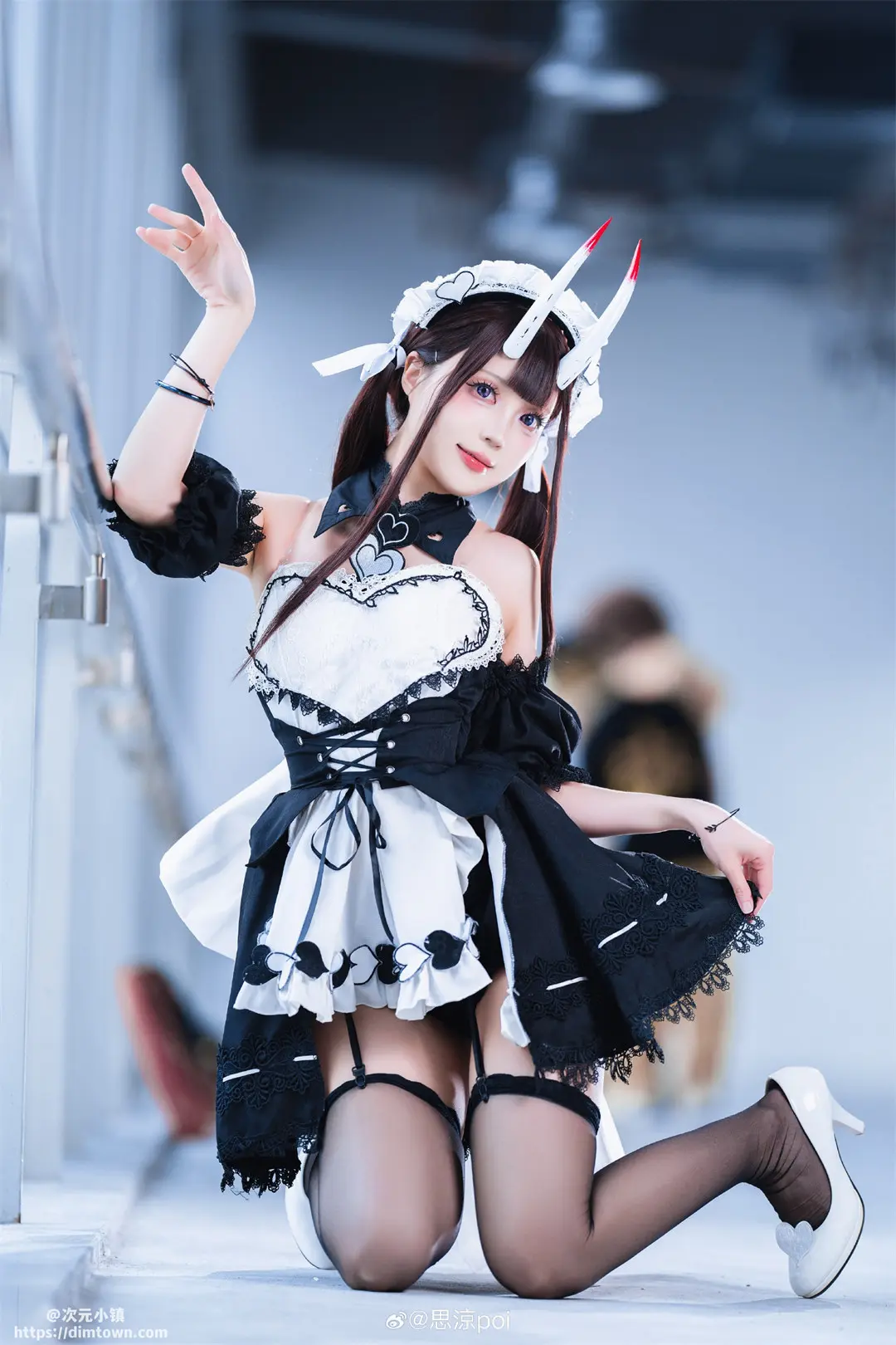 COSPLAY 碧蓝航线cos 能代女仆@思涼poi-公众号小姨ai