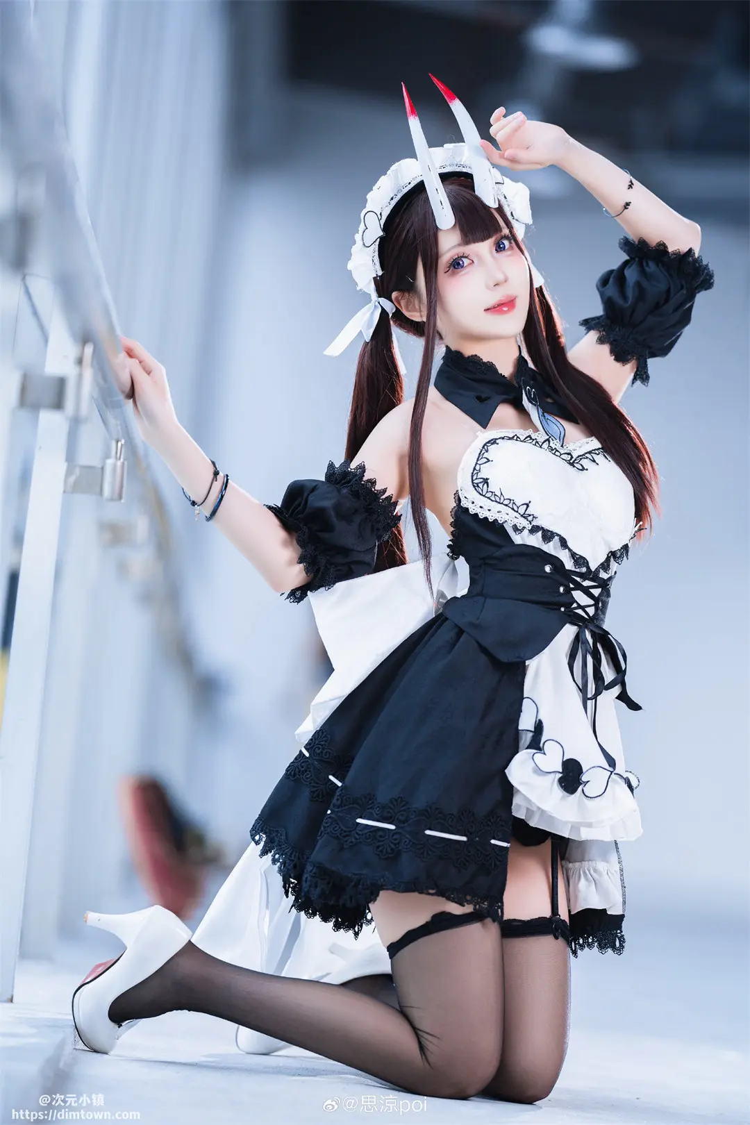 COSPLAY 碧蓝航线cos 能代女仆@思涼poi COSPLAY-第6张