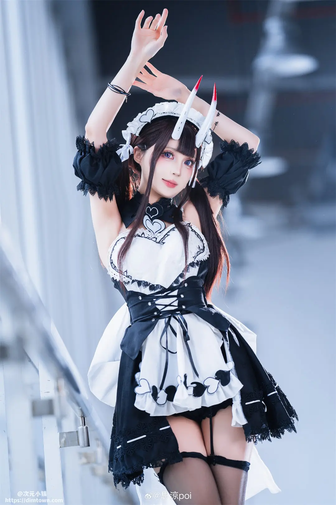 COSPLAY 碧蓝航线cos 能代女仆@思涼poi COSPLAY-第7张