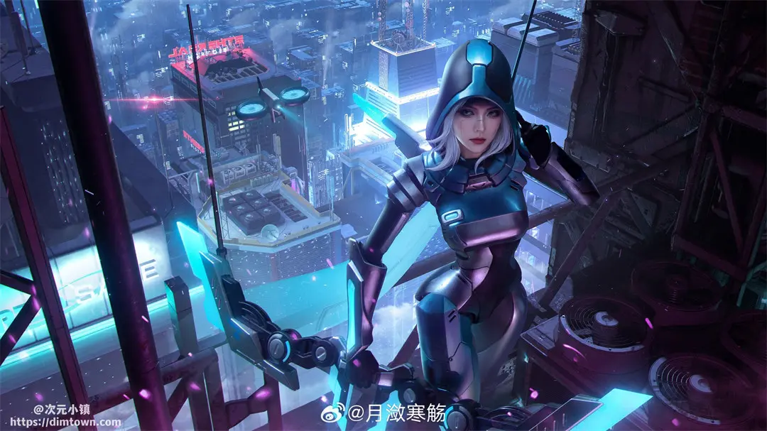 cosplay 我们不是武器，我们是人类。 英雄联盟 寒冰射手 艾希@月潋寒觞 COSPLAY-第2张