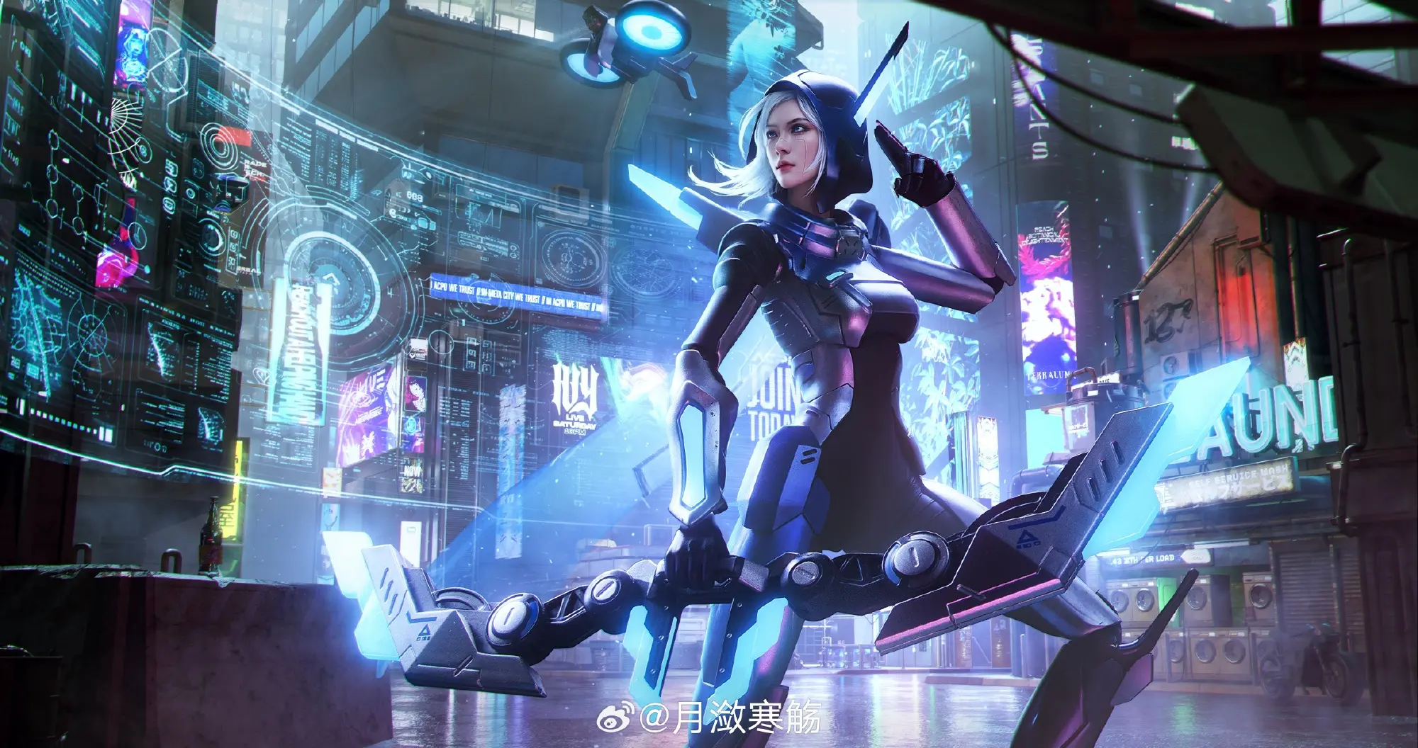 cosplay 我们不是武器，我们是人类。 英雄联盟 寒冰射手 艾希@月潋寒觞 COSPLAY-第6张