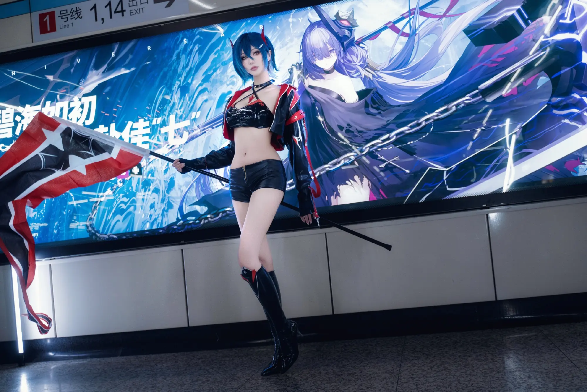 COSPLAY  cos了大家许愿的胡腾赛车，谁说地铁不算车？碧蓝航线@如月灰 COSPLAY-第6张