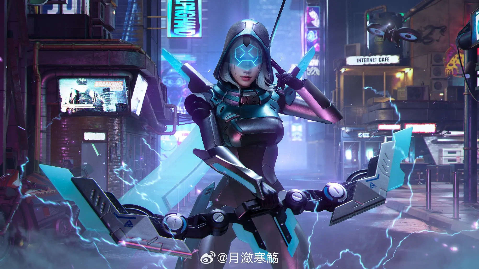 cosplay 我们不是武器，我们是人类。 英雄联盟 寒冰射手 艾希@月潋寒觞 COSPLAY-第8张