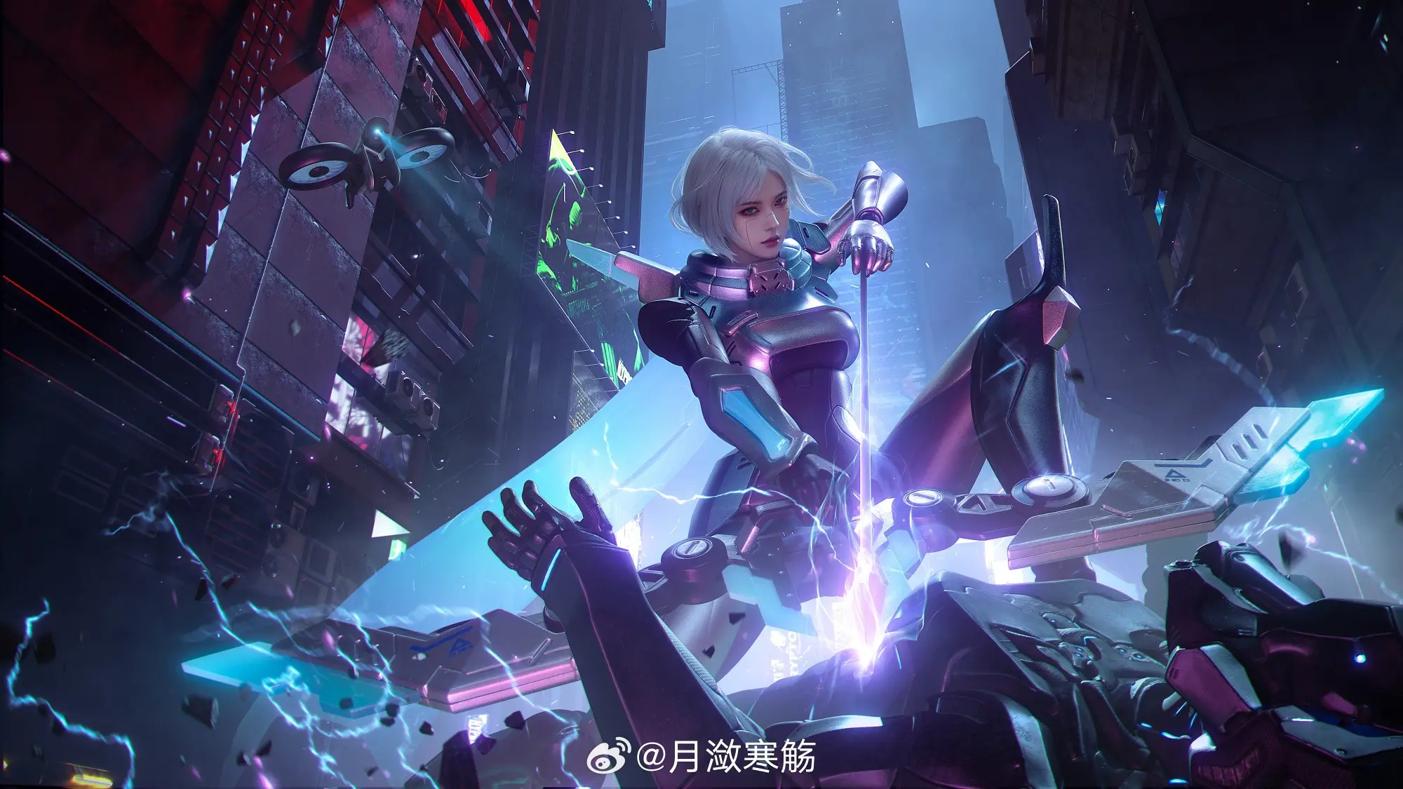 cosplay 我们不是武器，我们是人类。 英雄联盟 寒冰射手 艾希@月潋寒觞 COSPLAY-第7张