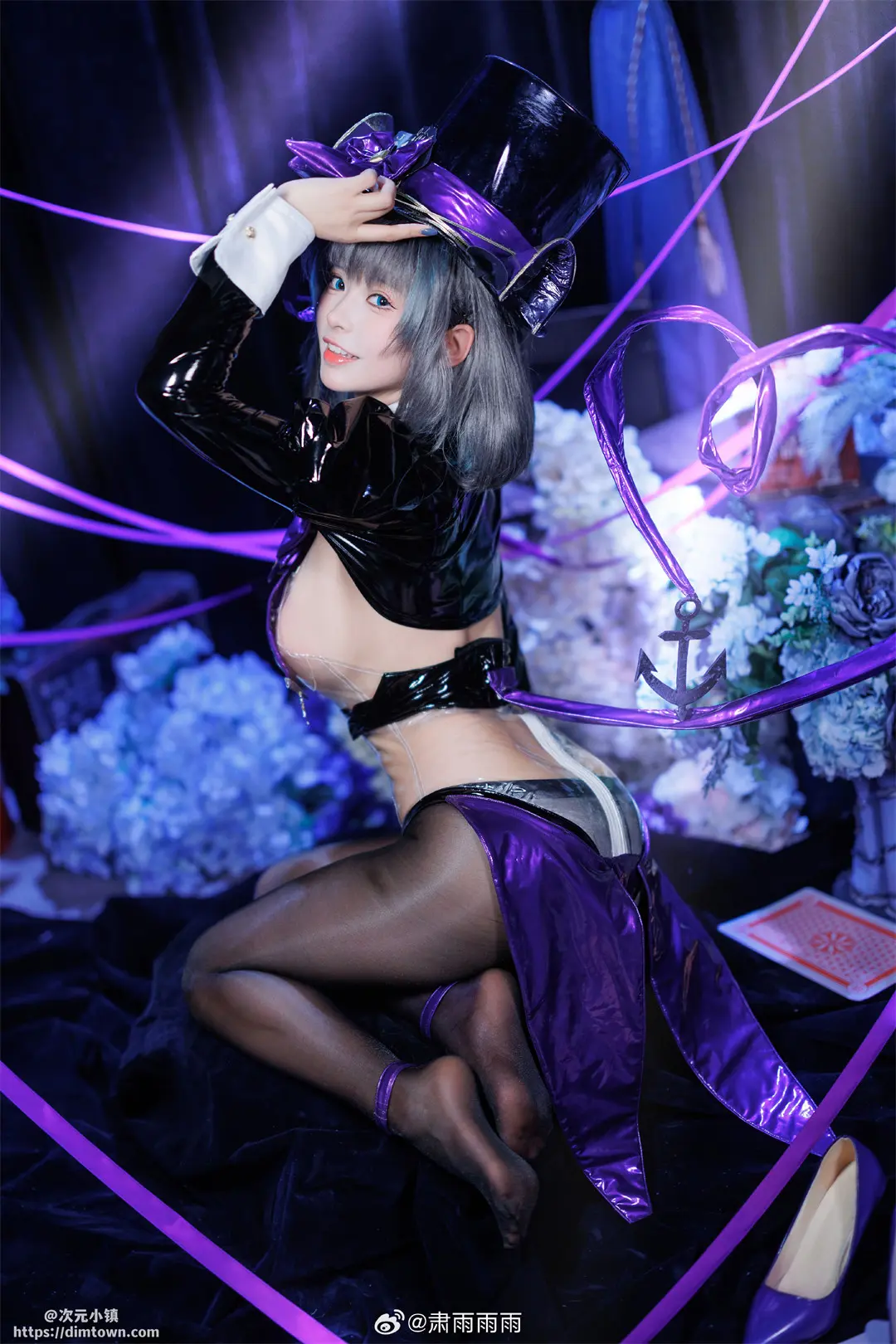 COSPLAY 想看柴郡表演魔术秀喵？ 碧蓝航线 柴郡@肃雨雨雨 COSPLAY-第2张