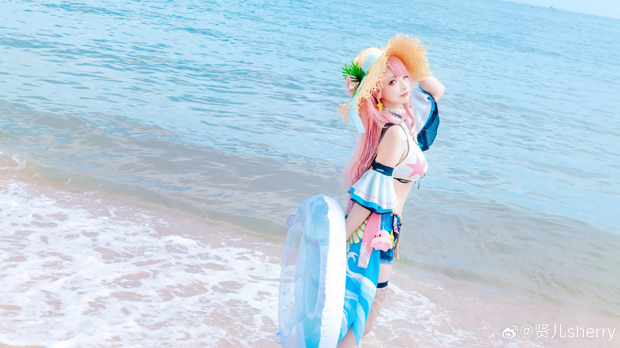 COSPLAY 战双帕弥什 和艾拉邂逅元气夏日@贤儿sherry COSPLAY-第3张