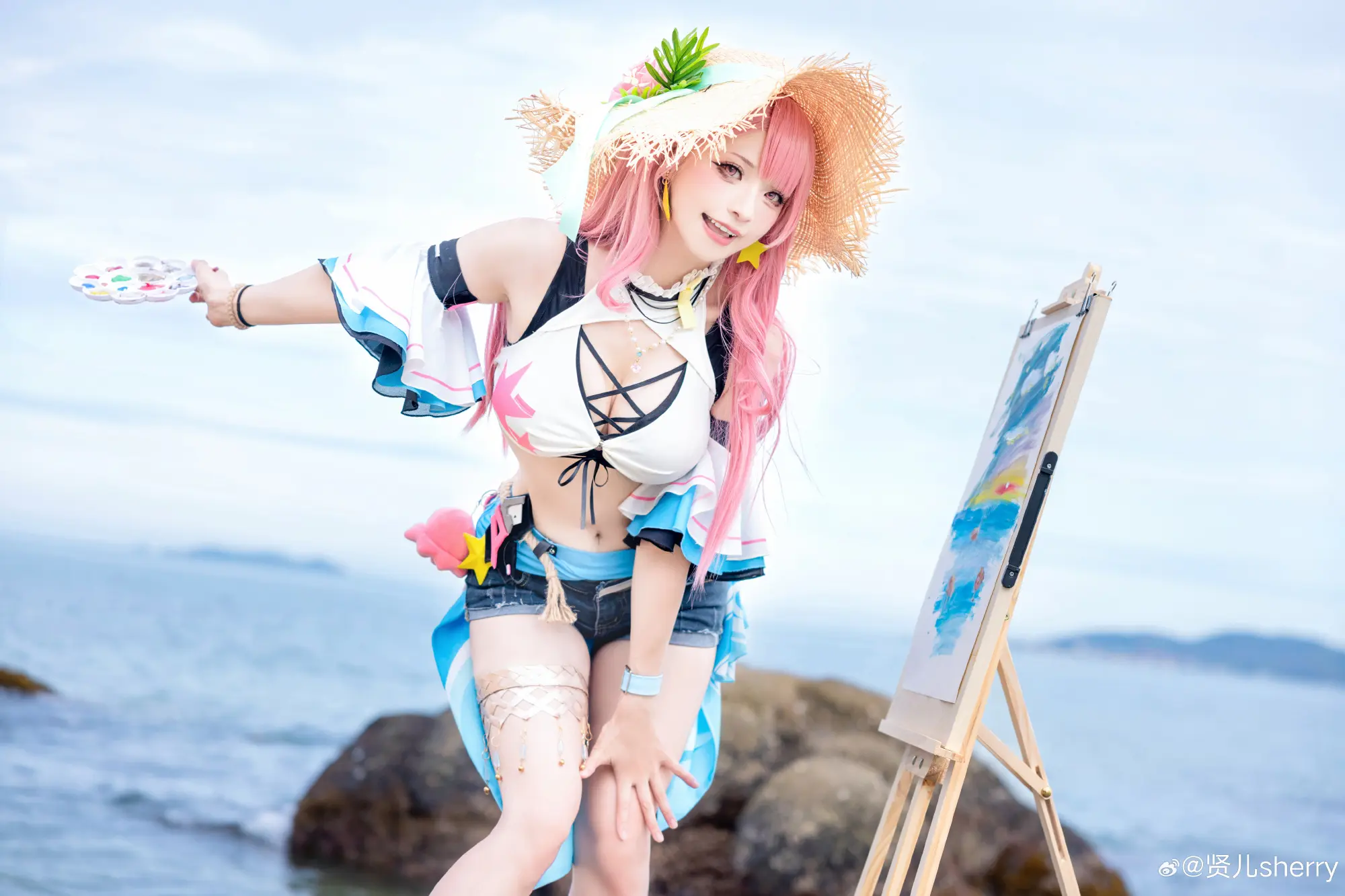 COSPLAY 战双帕弥什 和艾拉邂逅元气夏日@贤儿sherry COSPLAY-第4张