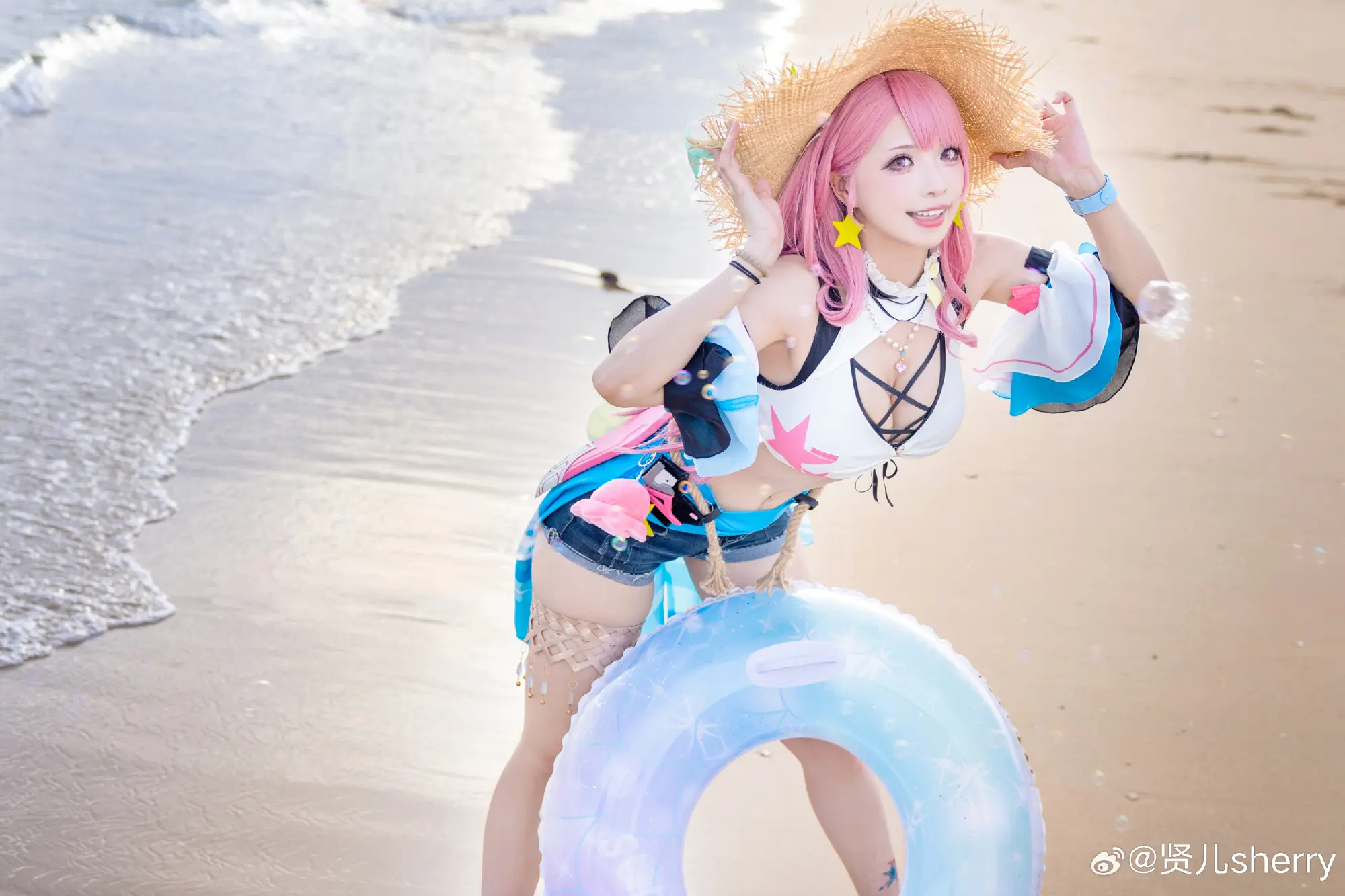 COSPLAY 战双帕弥什 和艾拉邂逅元气夏日@贤儿sherry COSPLAY-第7张