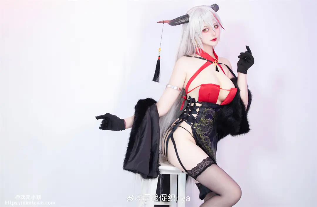 cosplay 碧蓝航线 埃吉尔旗袍@酒酿促织nya COSPLAY-第2张