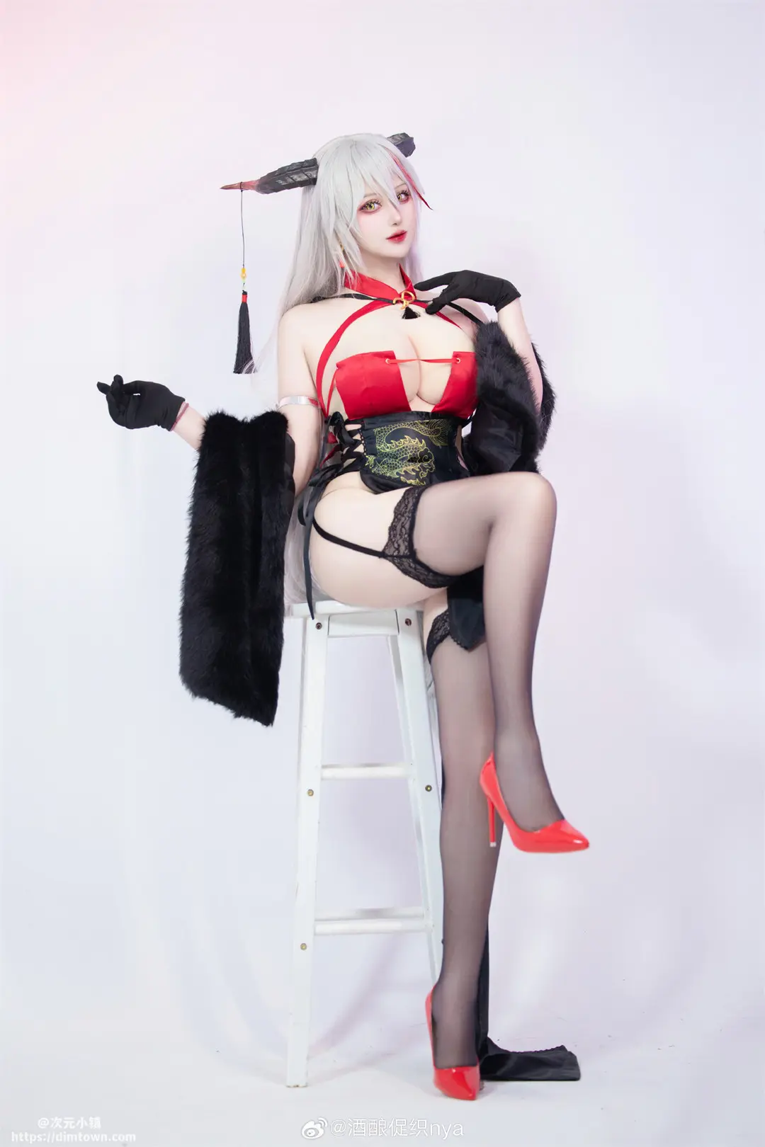 cosplay 碧蓝航线 埃吉尔旗袍@酒酿促织nya COSPLAY-第5张