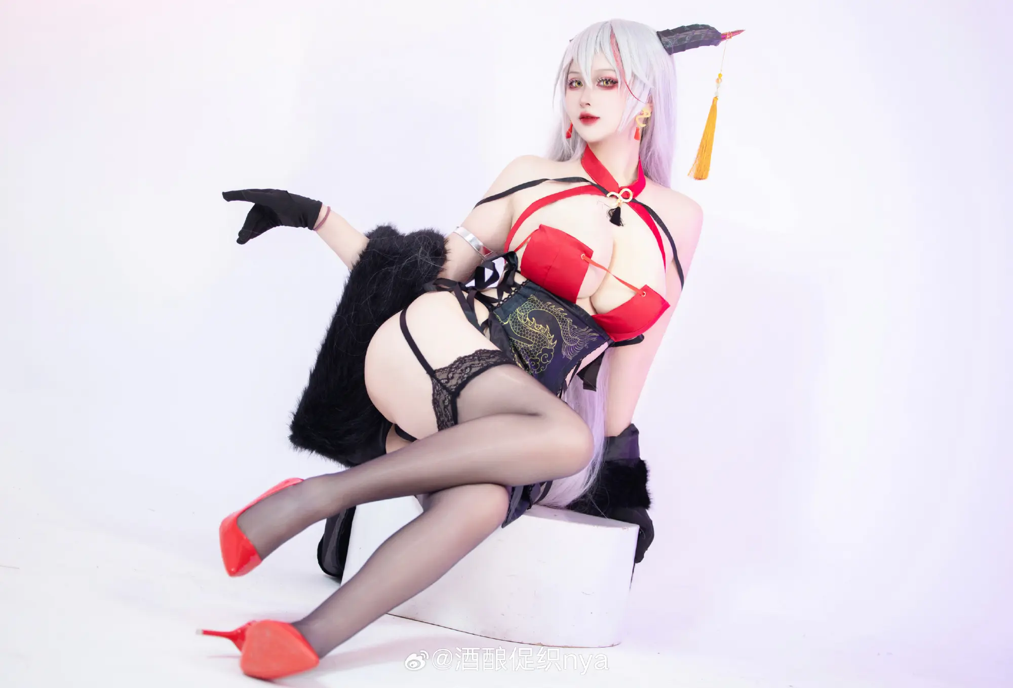 cosplay 碧蓝航线 埃吉尔旗袍@酒酿促织nya COSPLAY-第8张