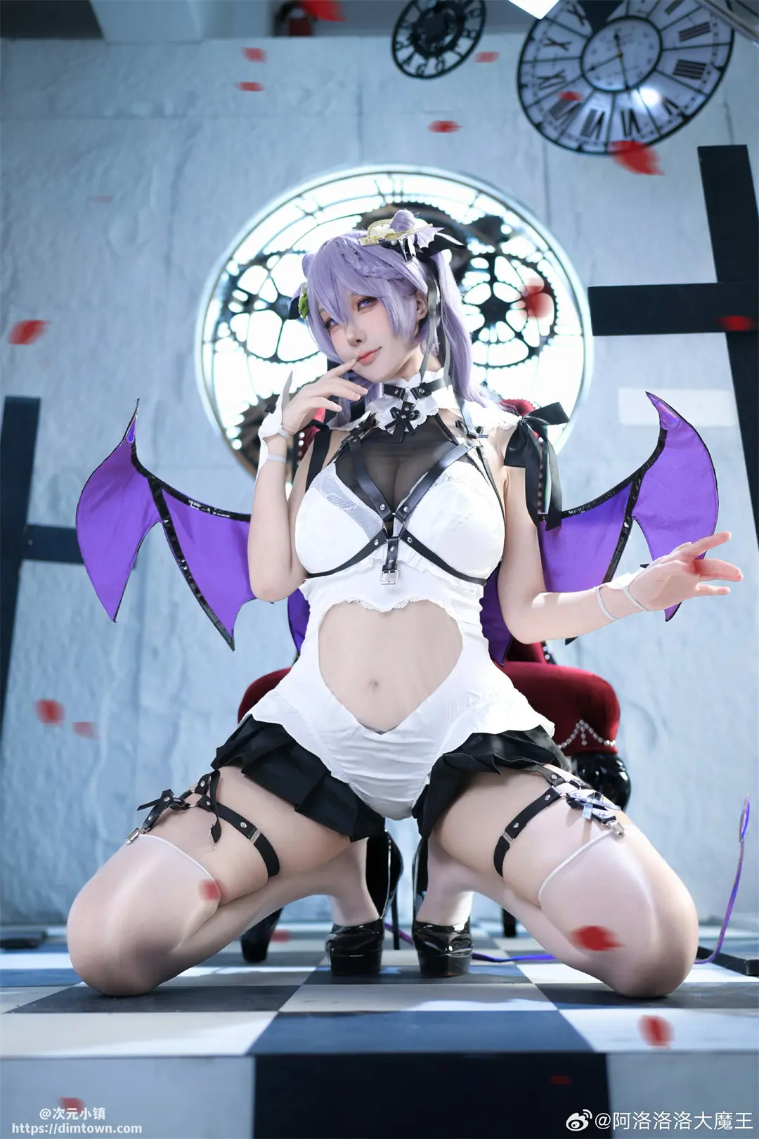 cosplay 原神 💜💜💜💜💜刻晴·魅魔同人💜💜💜💜💜@阿洛洛洛大魔王 COSPLAY-第3张