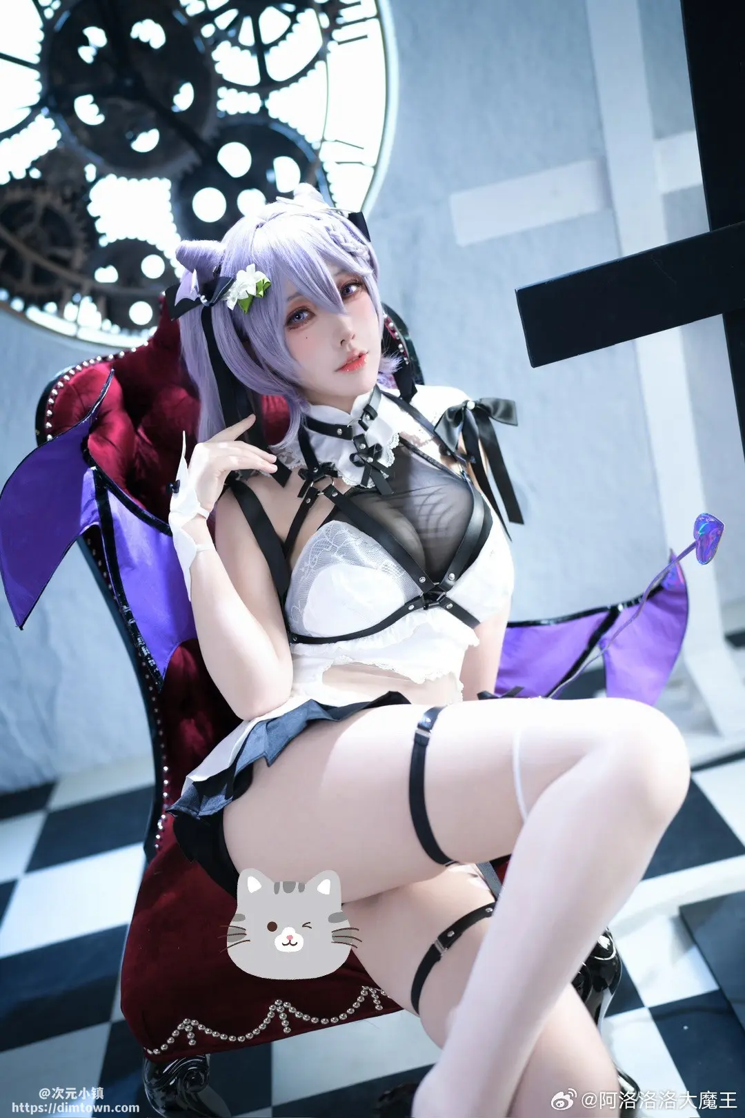 cosplay 原神 💜💜💜💜💜刻晴·魅魔同人💜💜💜💜💜@阿洛洛洛大魔王 COSPLAY-第8张