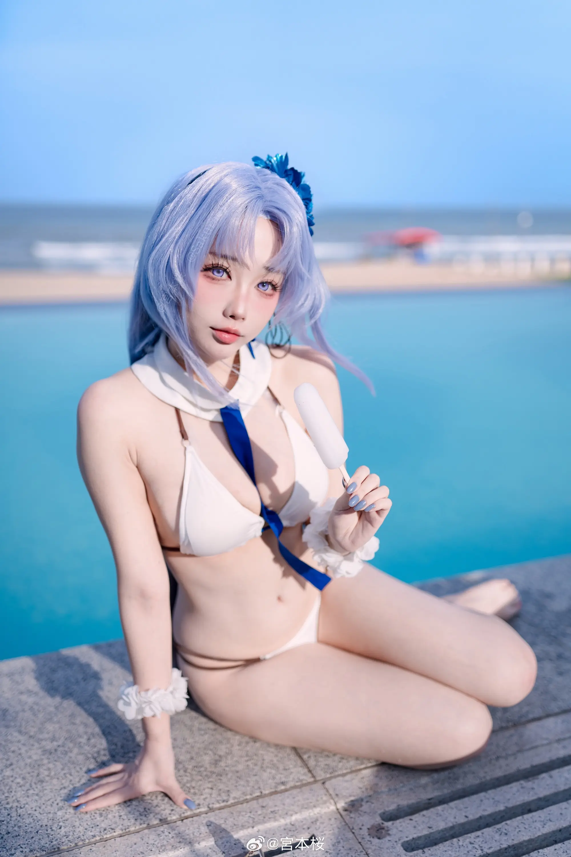 COSPLAY 阿尔萨斯和平时的感觉不太一样……？ 碧蓝航线 阿尔萨斯@宮本桜 COSPLAY-第2张